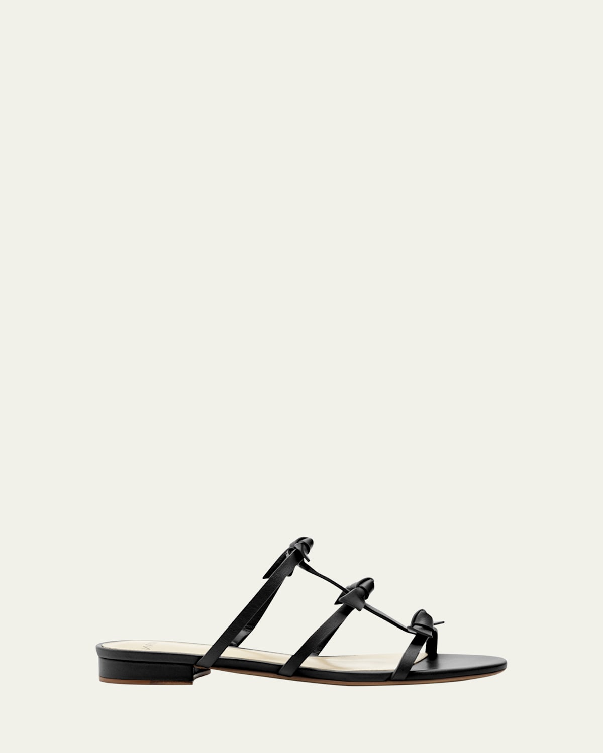 Lolita Knot Leather Flat Sandals