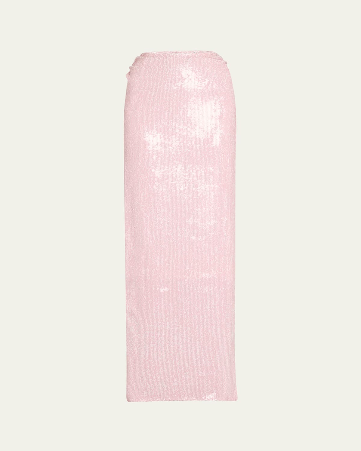 Ruched Sequin Maxi Skirt