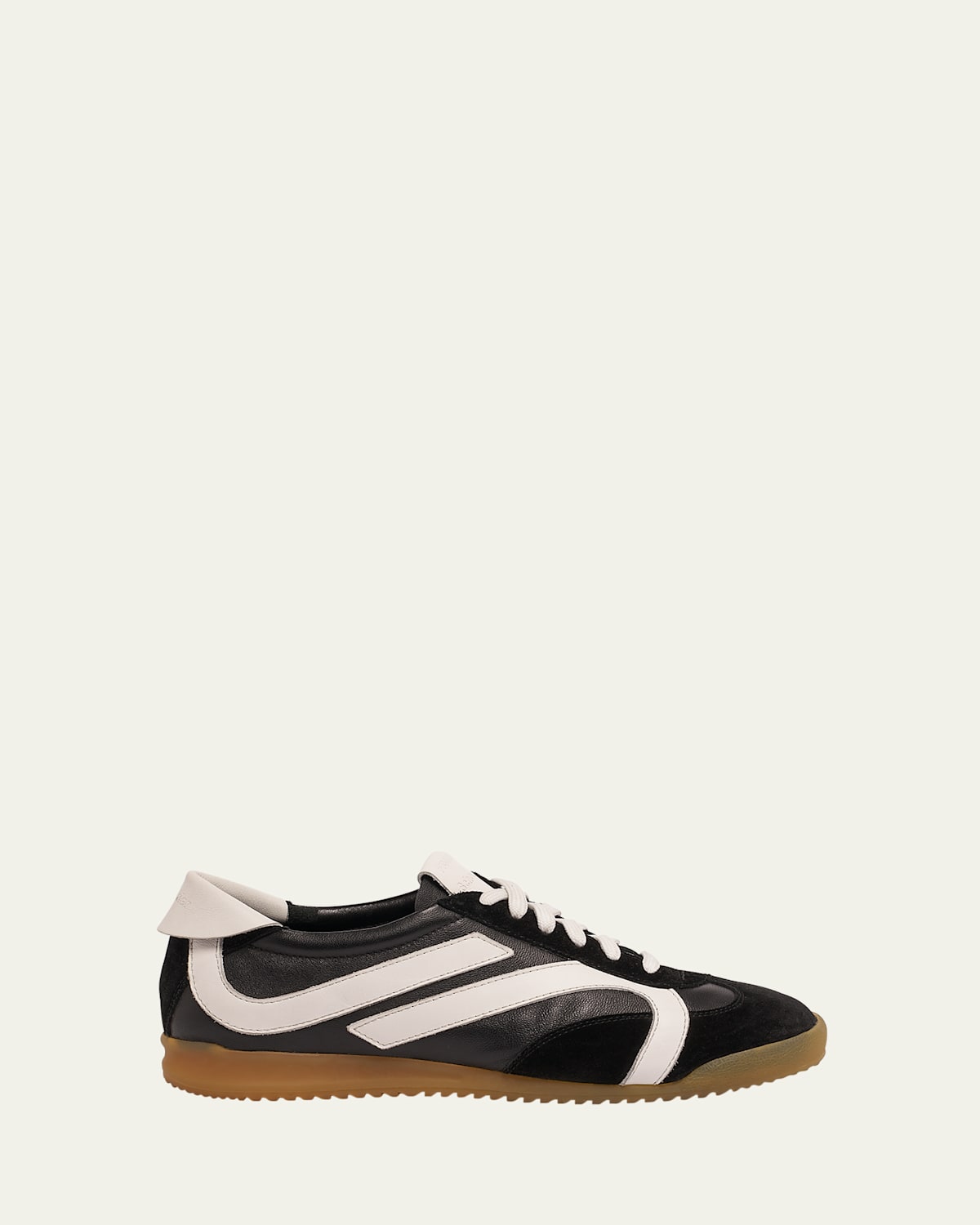 Bicolor Leather Low-Top Sneakers