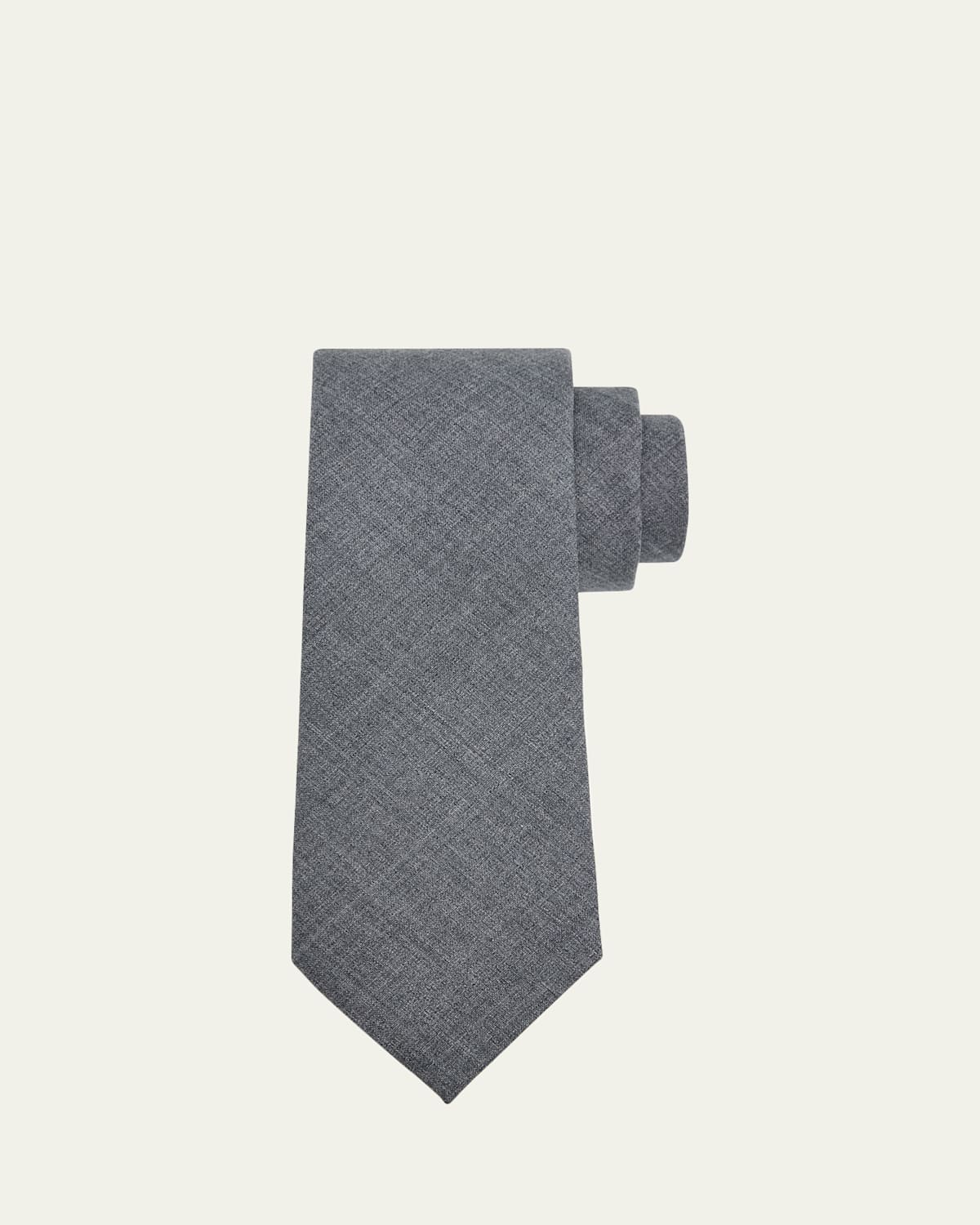Brunello Cucinelli Men's Lightweight Wool Solid Tie | Thumbnail 1