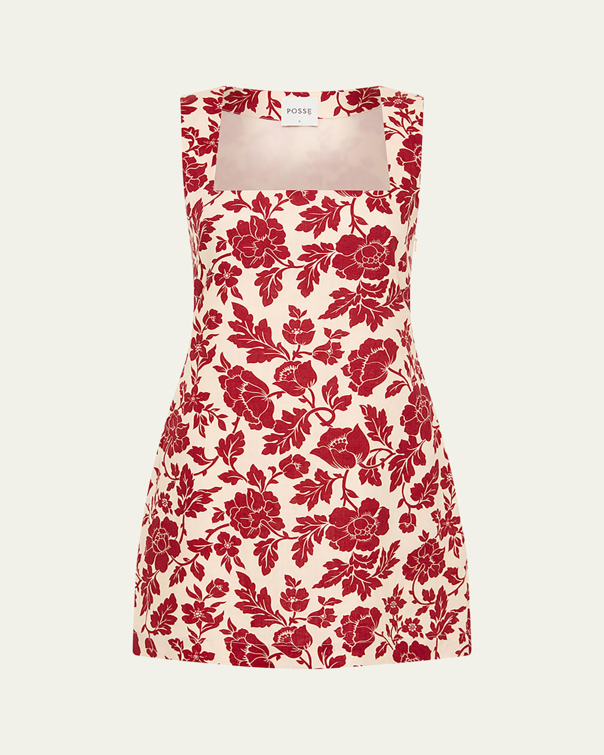POSSE ALICE LINEN MINI DRESS 