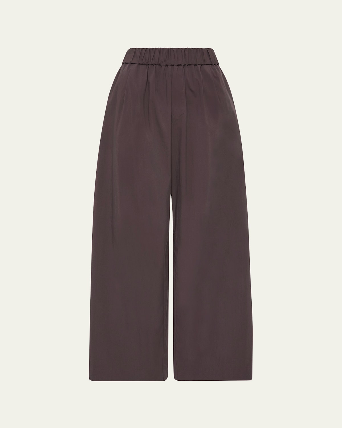 St Agni Cotton-nylon Wide-leg Pants In Chocolate Plum