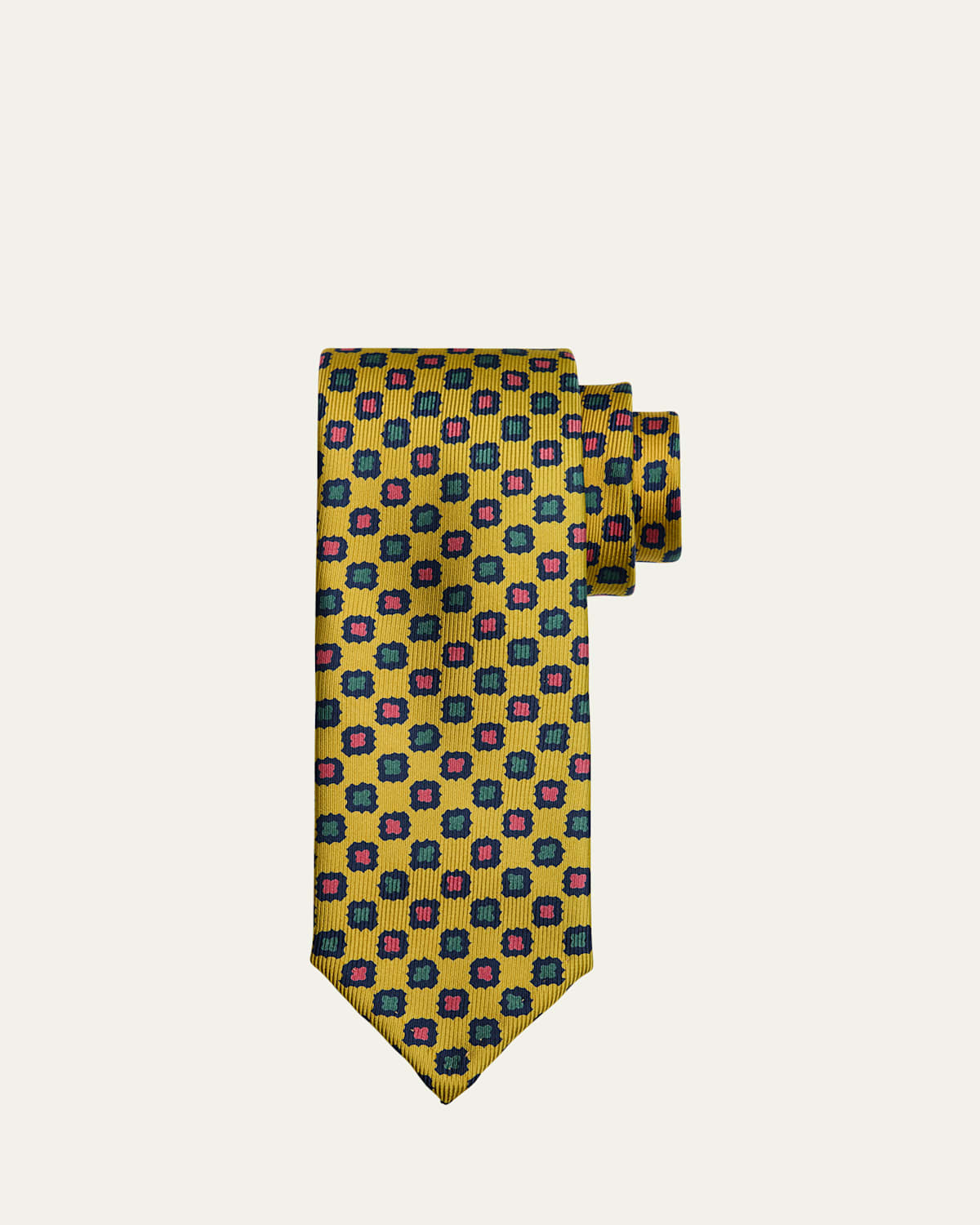 PETRONIUS 1926 MEN'S LIMITED EDITION GEOMETRIC SILK TIE 