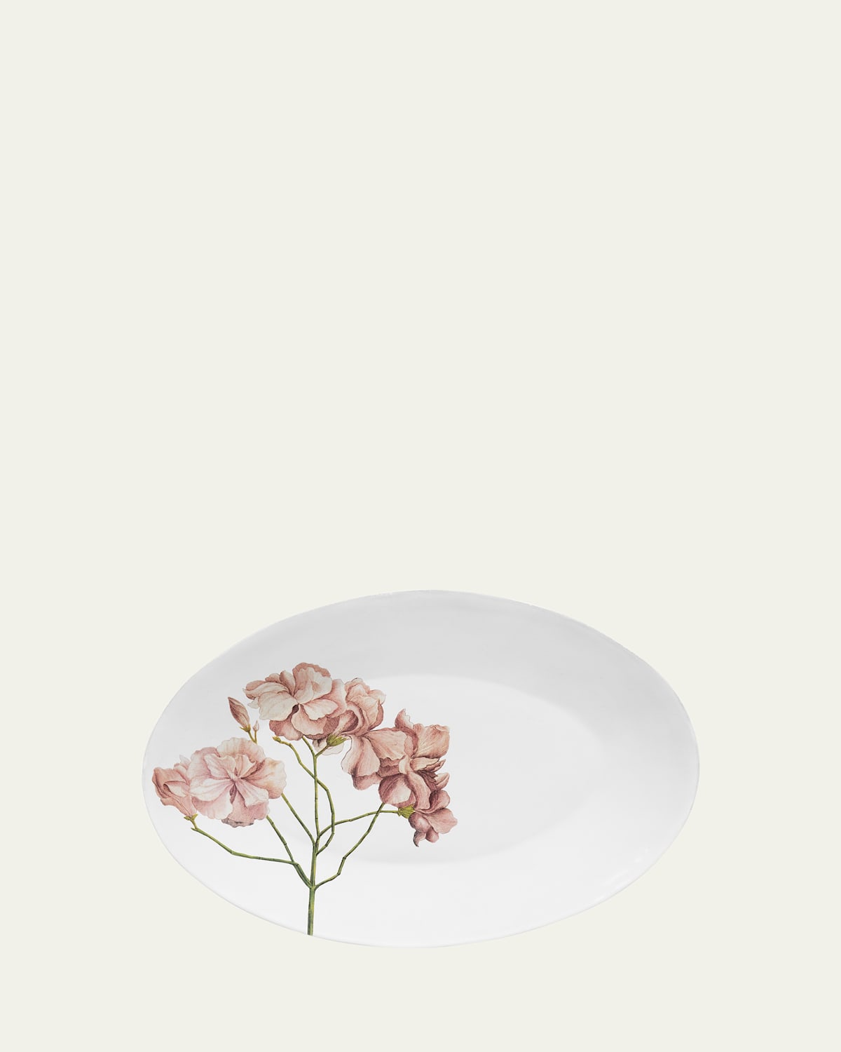 Astier De Vilatte Nerium Oleander Oval Platter In Multi
