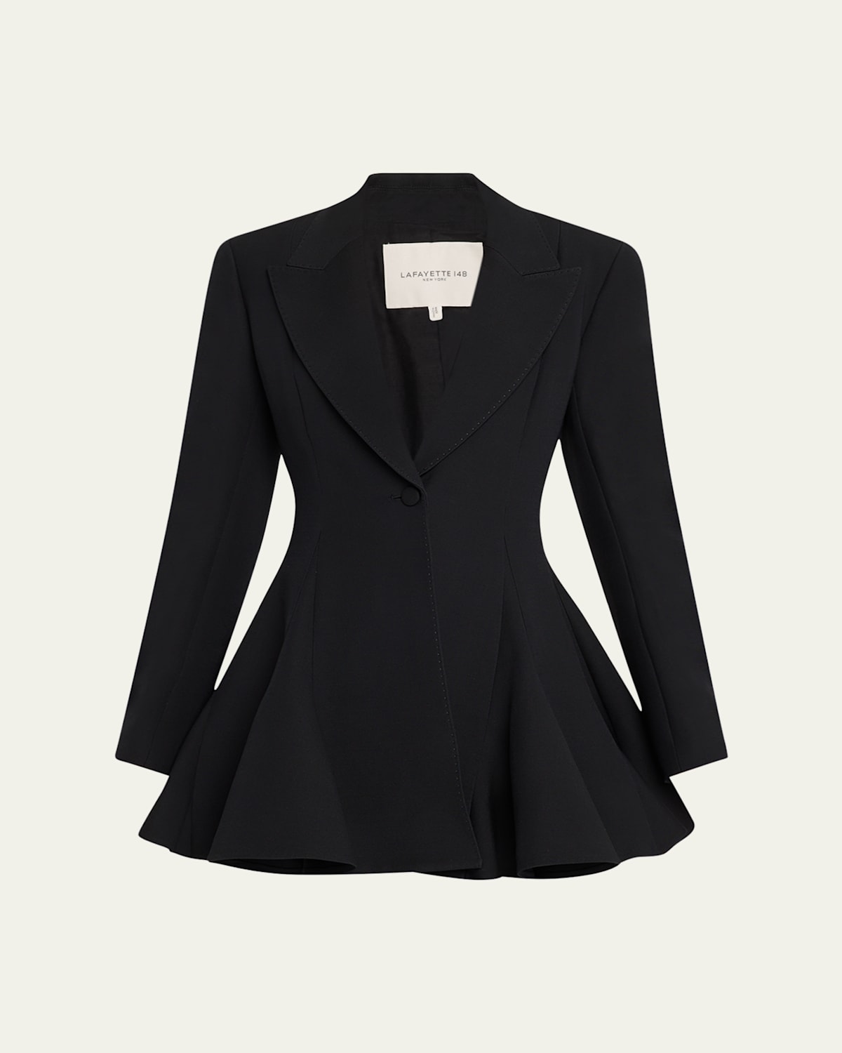 Single-Button Godet Blazer