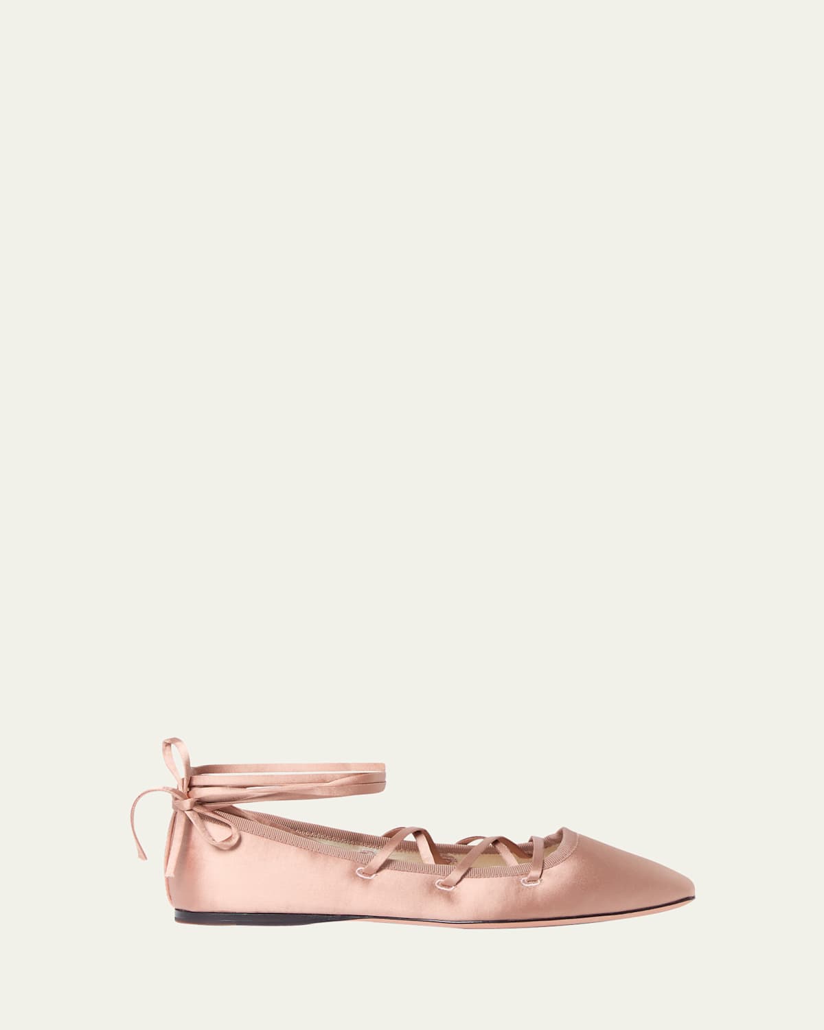 Loeffler Randall Louisa Blush Lace-up Ballet Flat In Blush