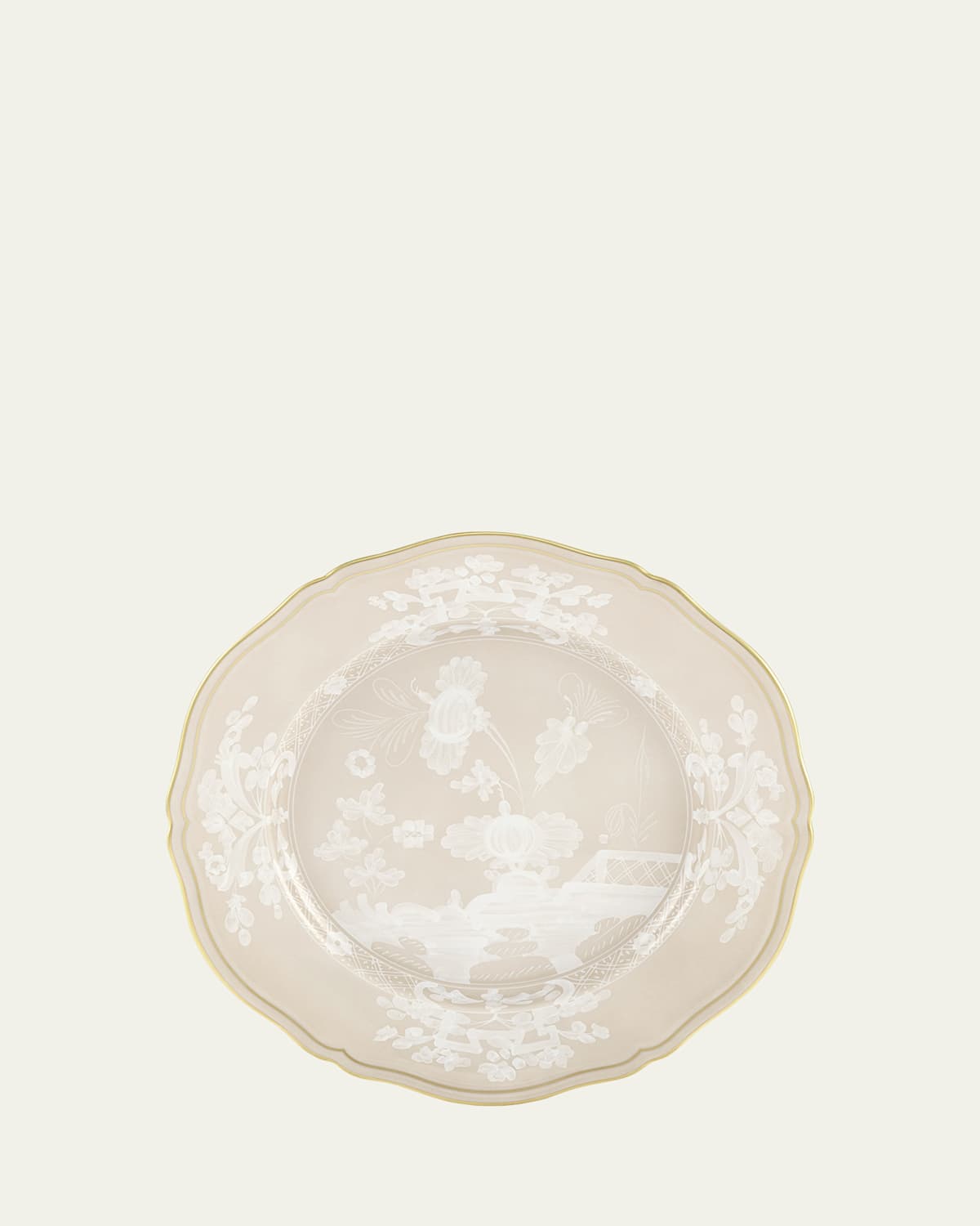 Ginori 1735 Oriente Italiano Meringa Dinner Plate In Oi Meringa