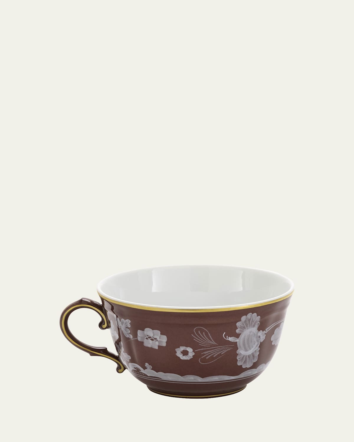 Ginori 1735 Oriente Italiano Castagna Teacup, 7.43 Oz. In Oi  Castagna
