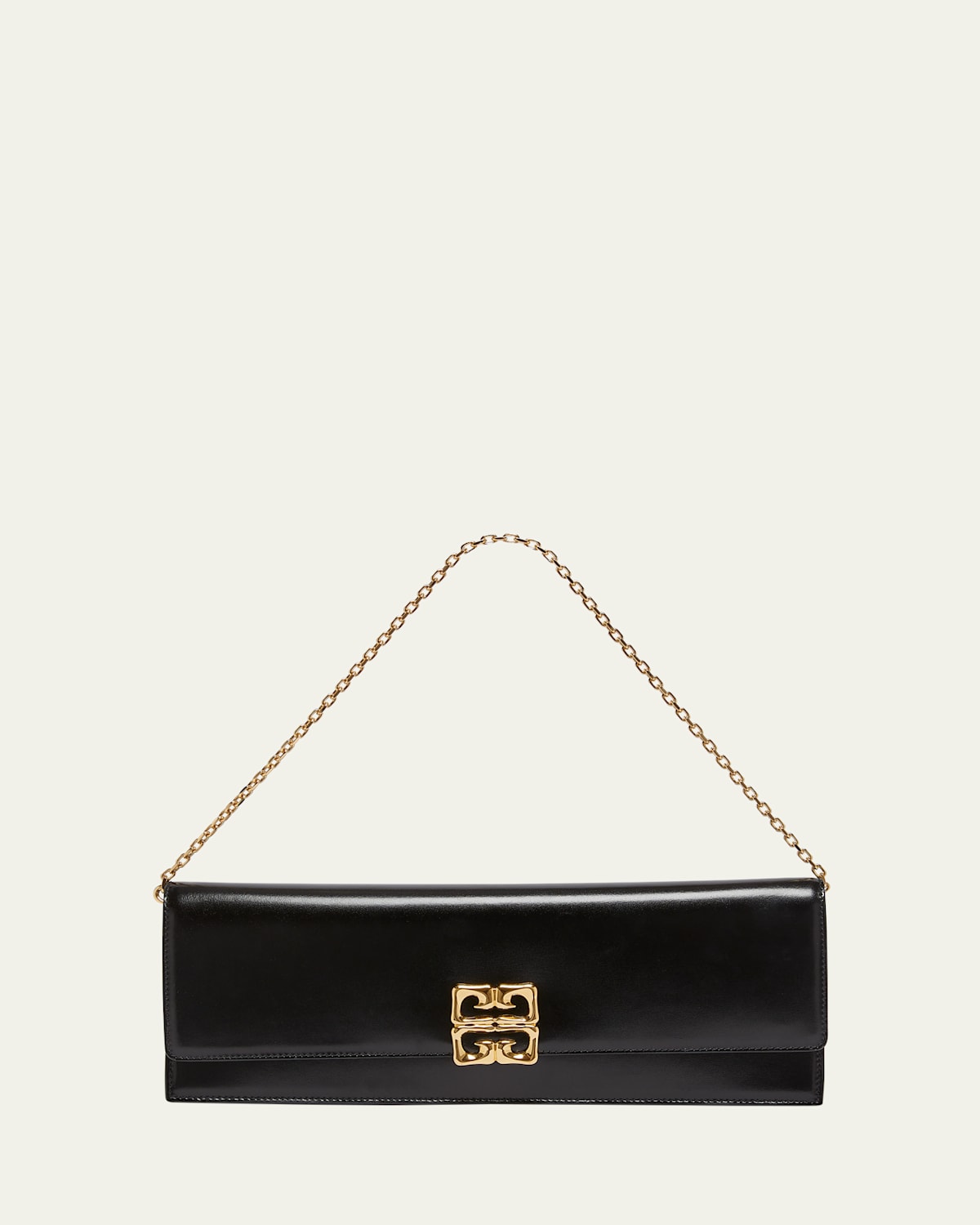 4G Liquid Long Clutch Bag in Leather