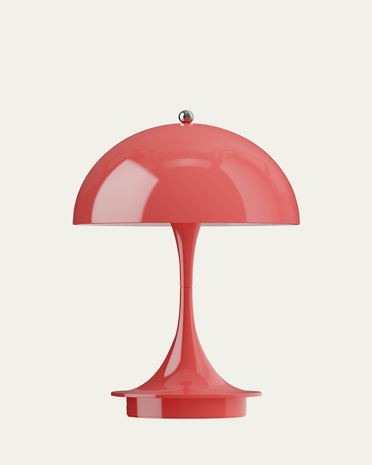 Louis Poulsen Panthella Portable Acrylic Table Lamp, 10" In Coral