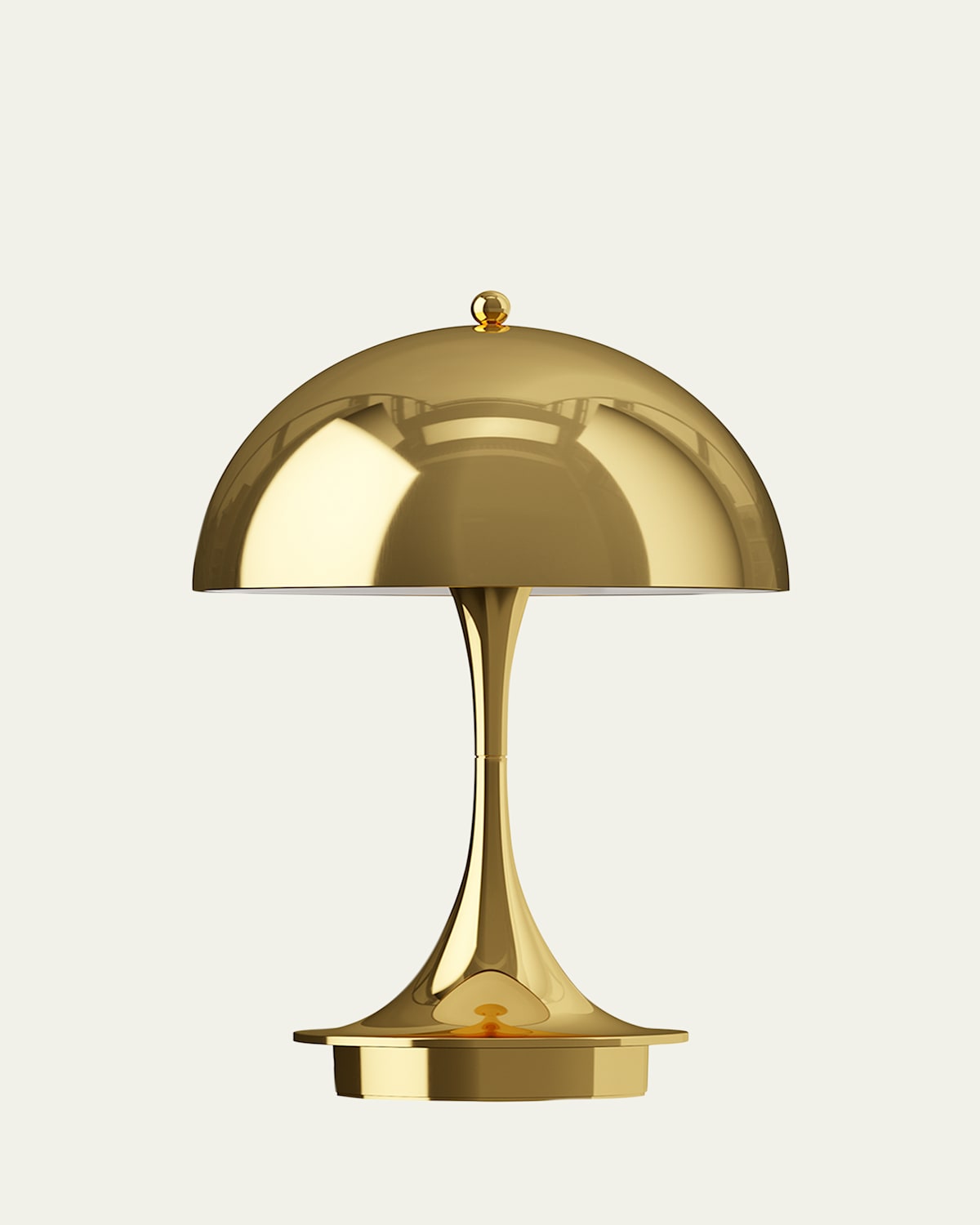 Louis Poulsen Panthella Portable Metal Table Lamp In Brass