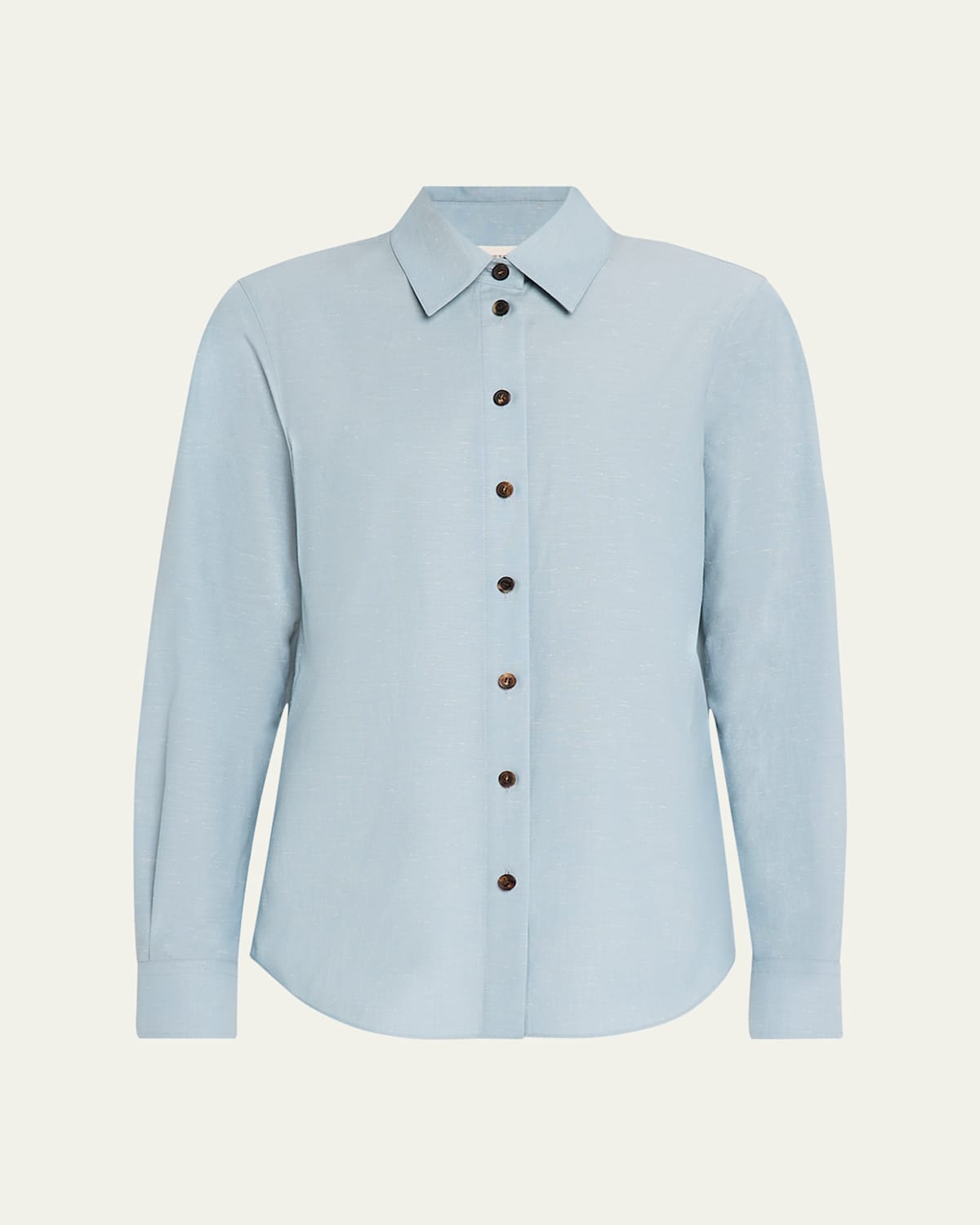 LAFAYETTE 148 BUTTON-DOWN COTTON SHIRT 
