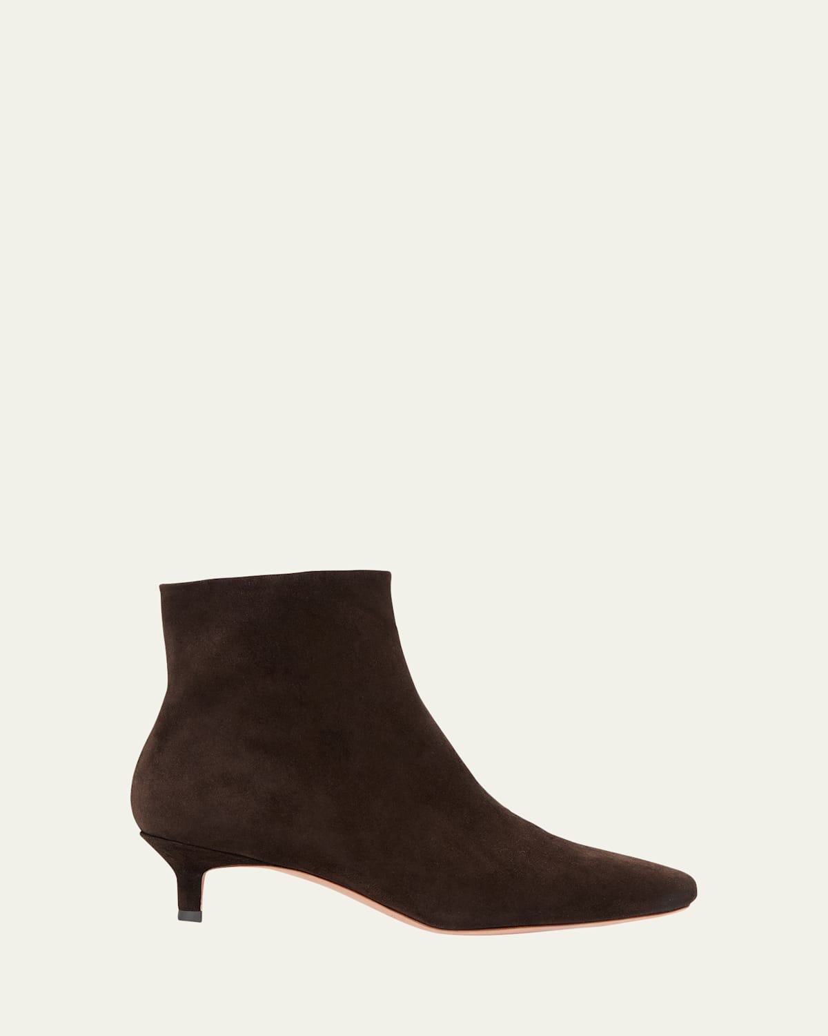 Loeffler Randall Marcella Suede Kitten-heel Ankle Booties In Tmoro
