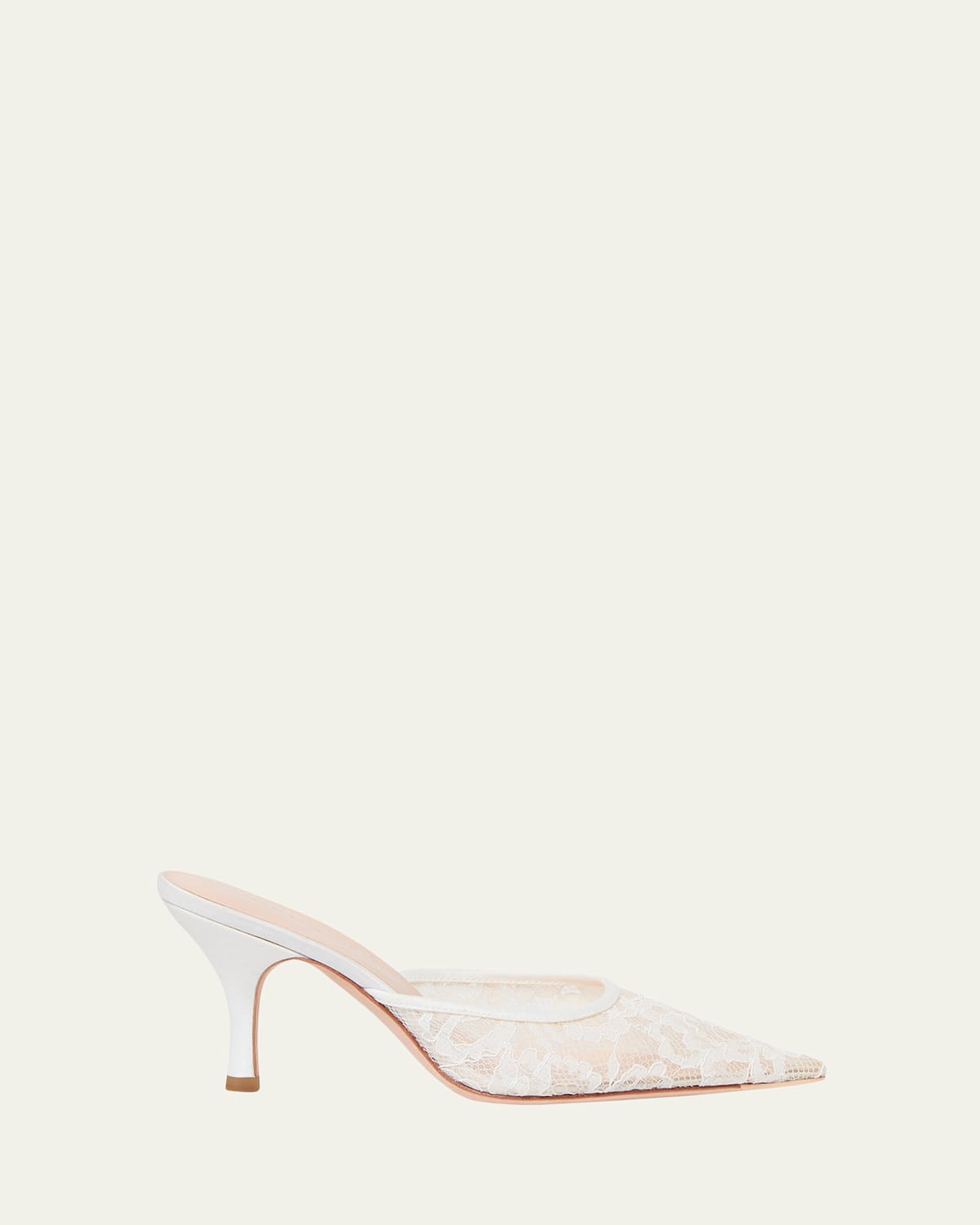 Loeffler Randall Layla Pointed Toe Mule In White