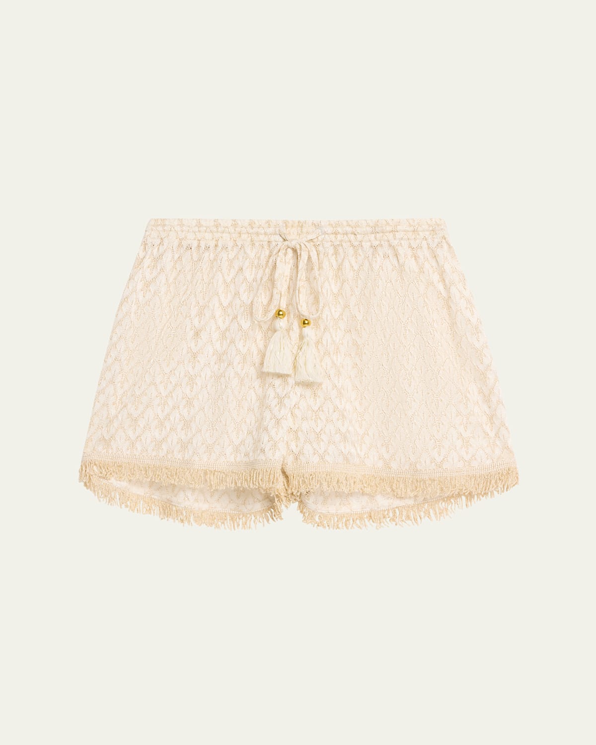 RAMY BROOK MINA ZIG-ZAG KNIT SHORTS 