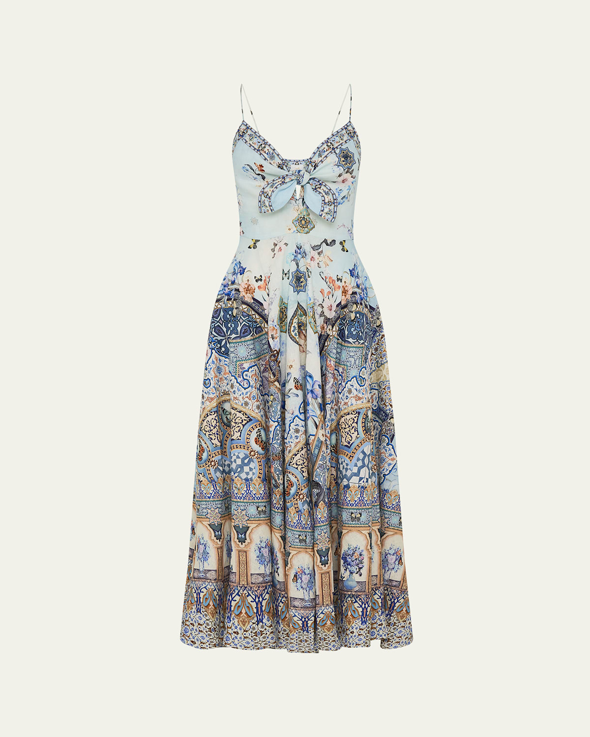 Camilla Al Manial Palace Memoirs Tie-front Maxi Dress