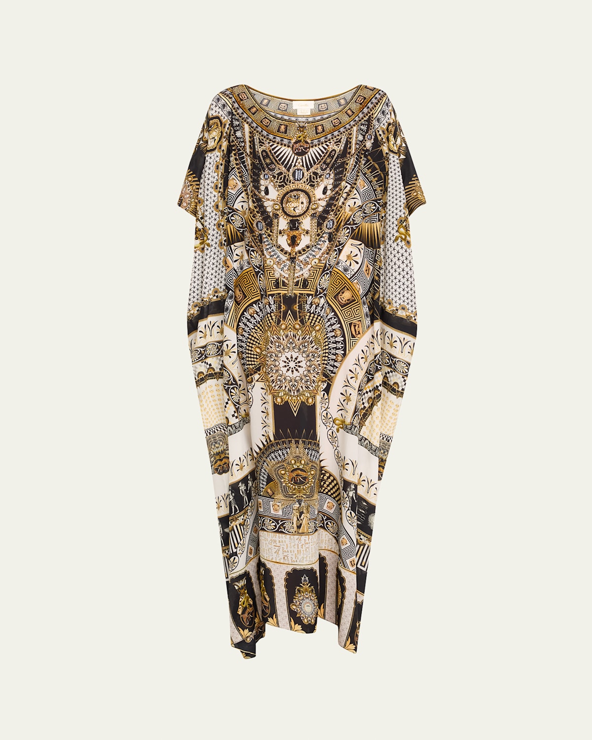 CAMILLA TEMPLES OF DENDARA ROUND-NECK KAFTAN 
