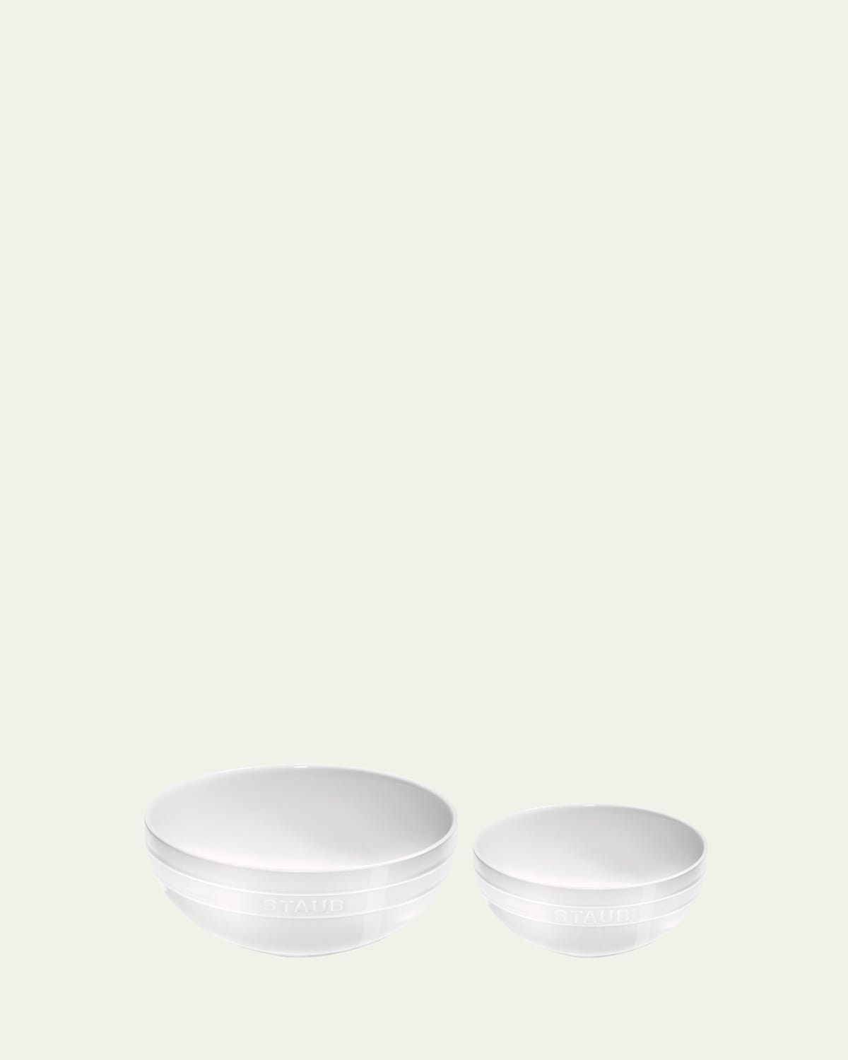 STAUB CERAMIC 2-PIECE NESTED MIXING BOWL SET 