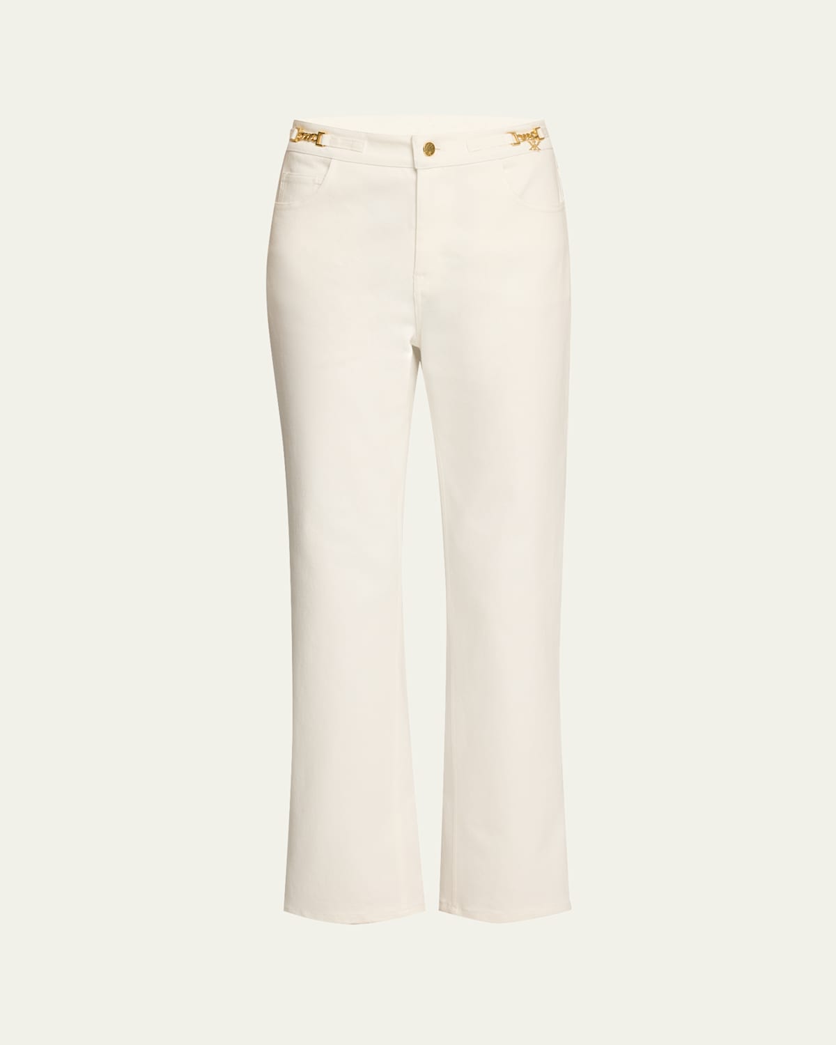 June Cropped Chain-Embellished Pants