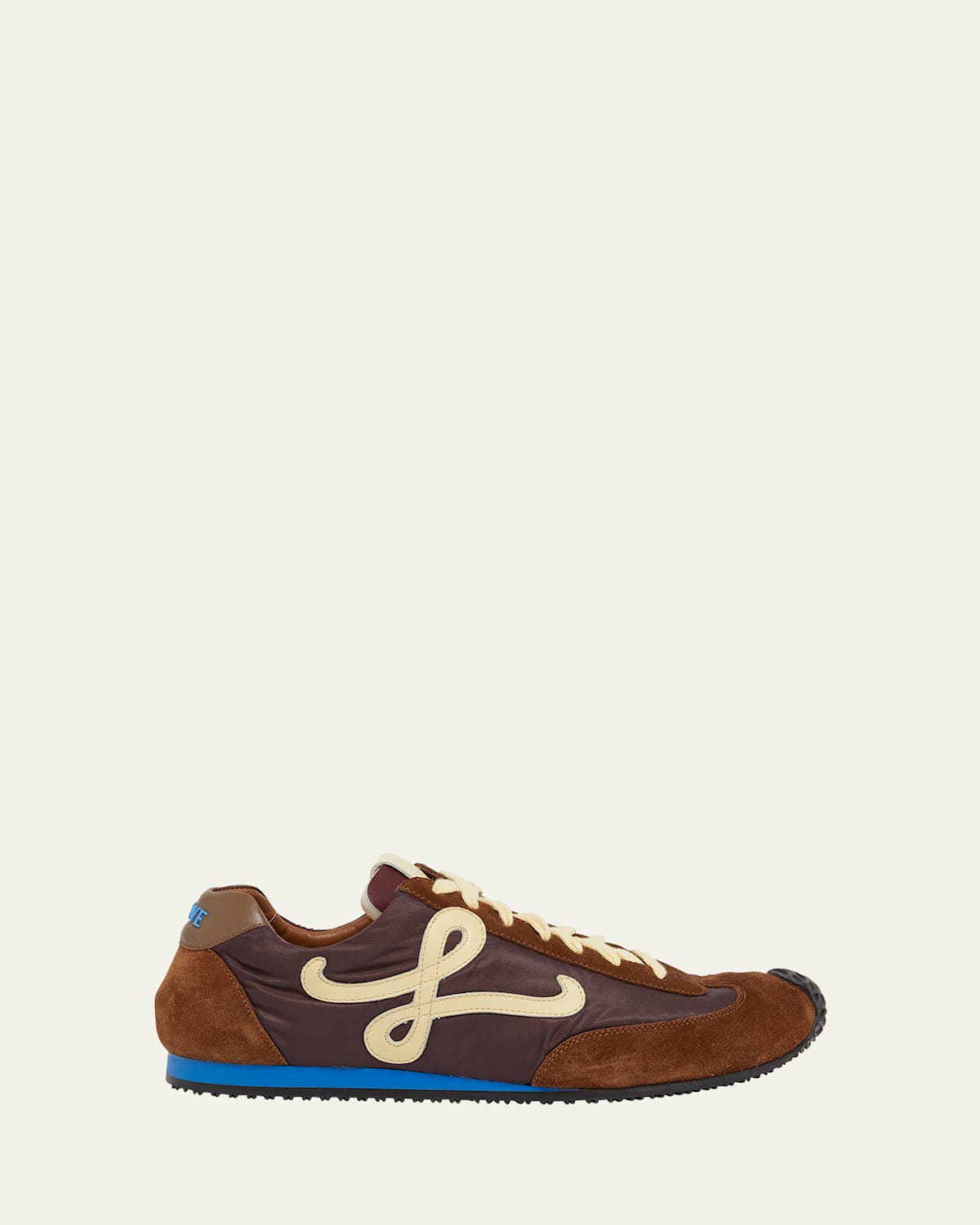 Men's Ballet Runner 2.0 Nylon and Calfskin Low-Top Sneakers