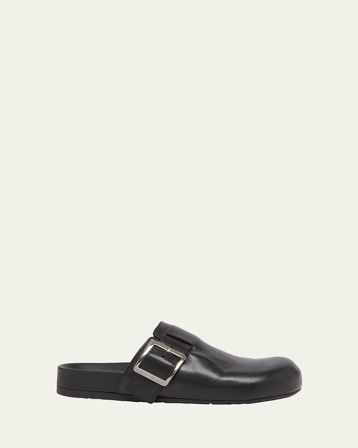Men's Ease Buckle Calf Leather Mules