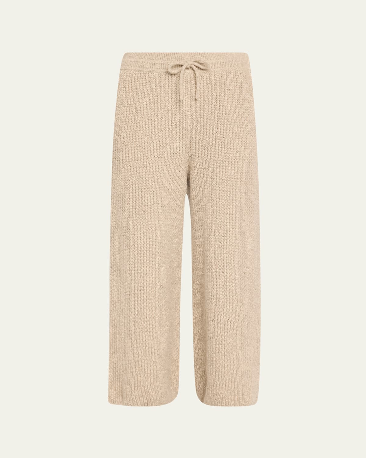 Loro Piana Valduggia Drawstring Cashmere Gg 5 Pants In Garden Sand