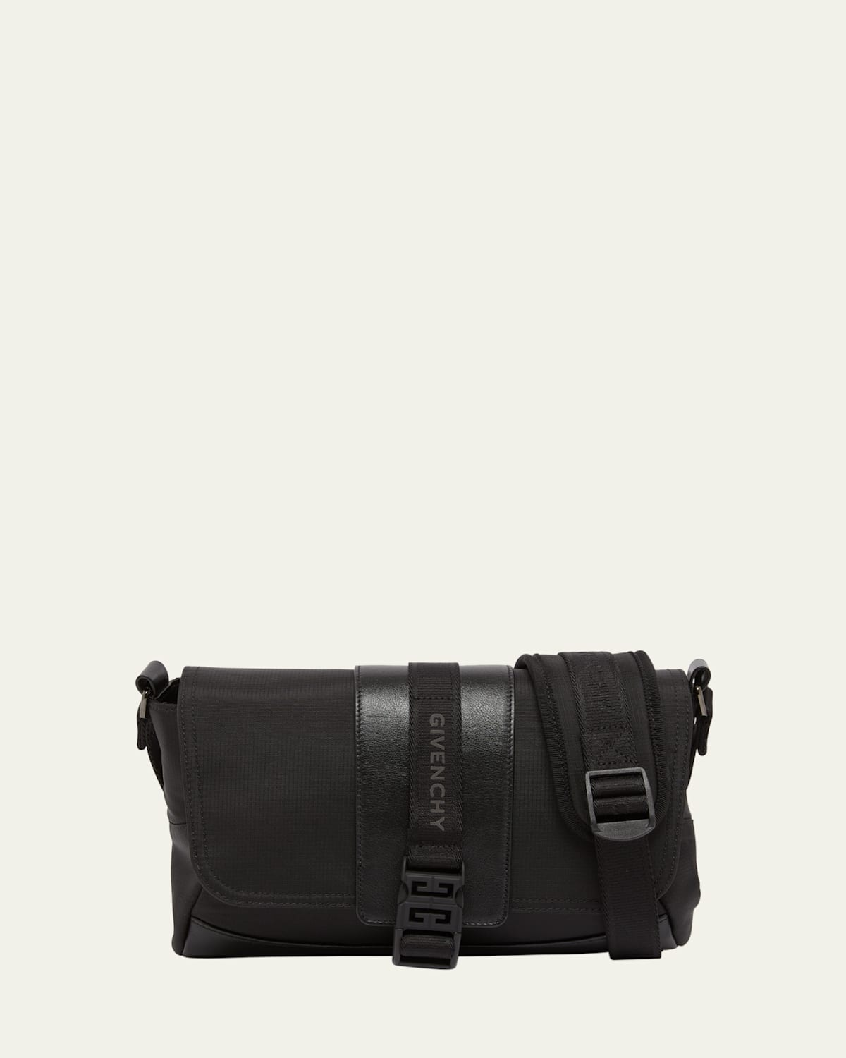 Givenchy Men's G-trail Nylon And Leather Crossbody Bag In Black