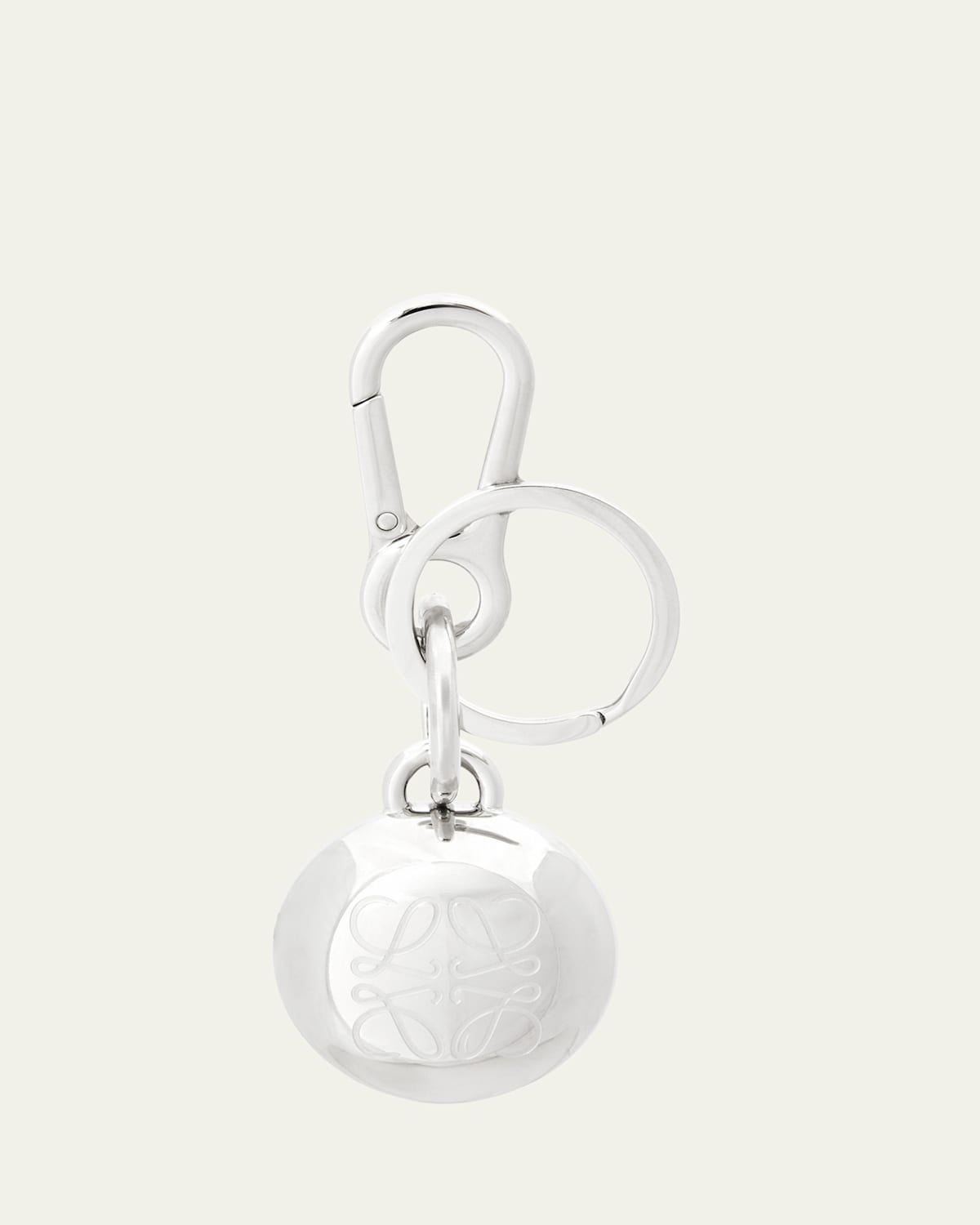 Loewe Men's Pebble Keyring Bottle Opener In Palladium