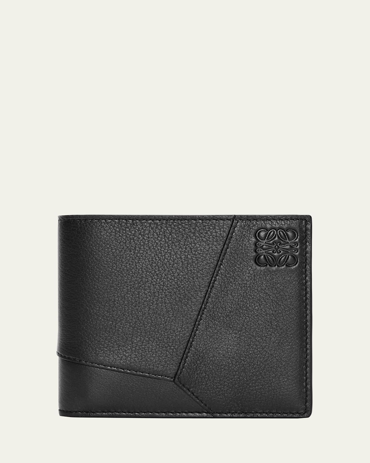 Loewe Puzzle Edge Bifold Coin Wallet In Black