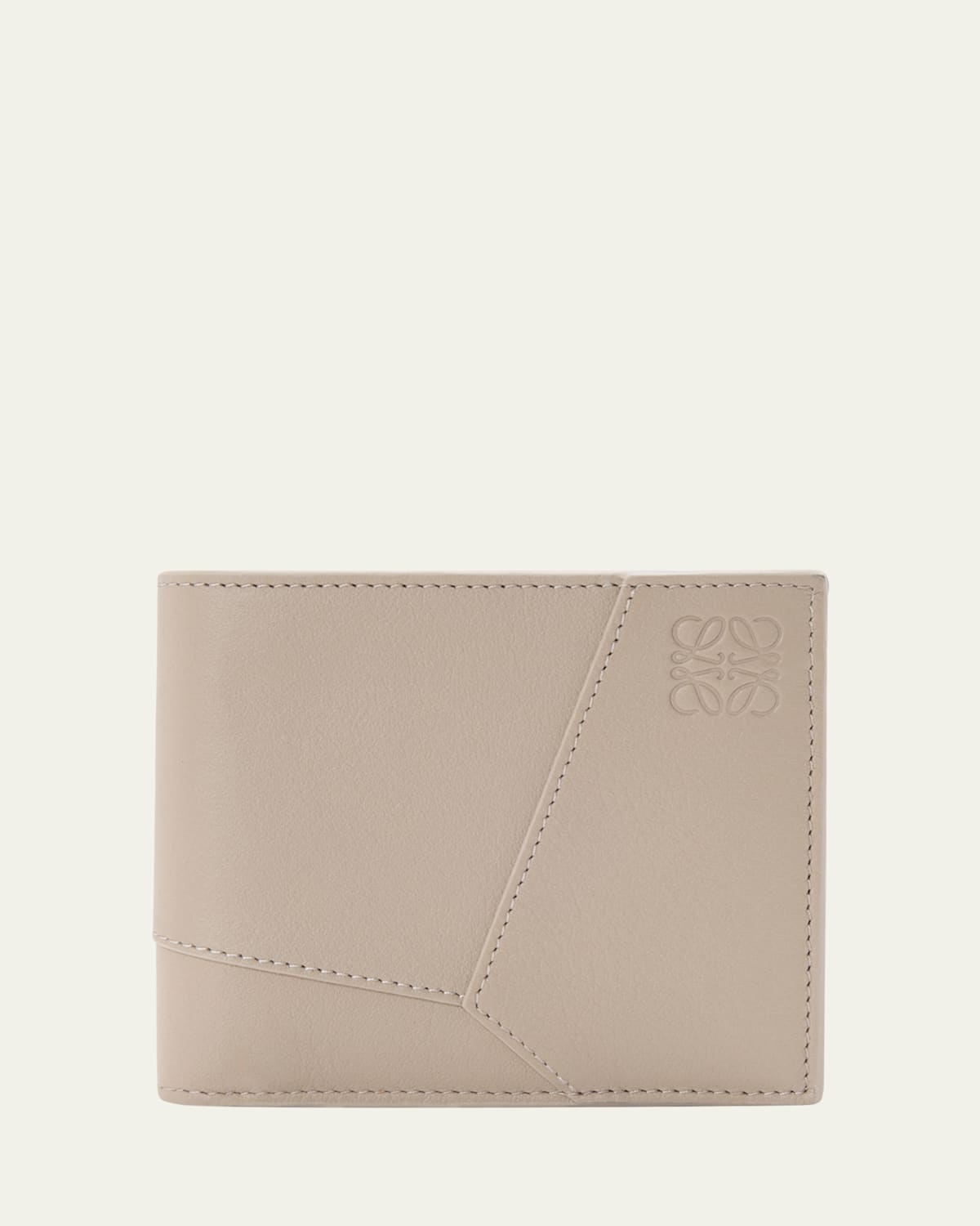 Men's Puzzle Edge Leather Bifold Wallet