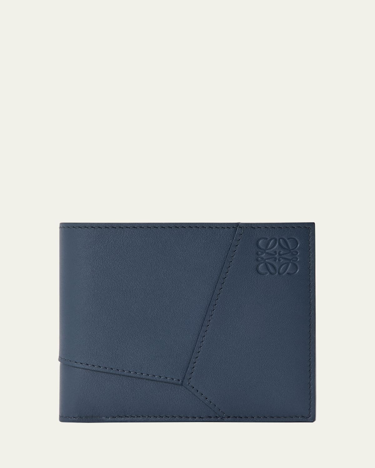 Men's Puzzle Edge Leather Bifold Wallet