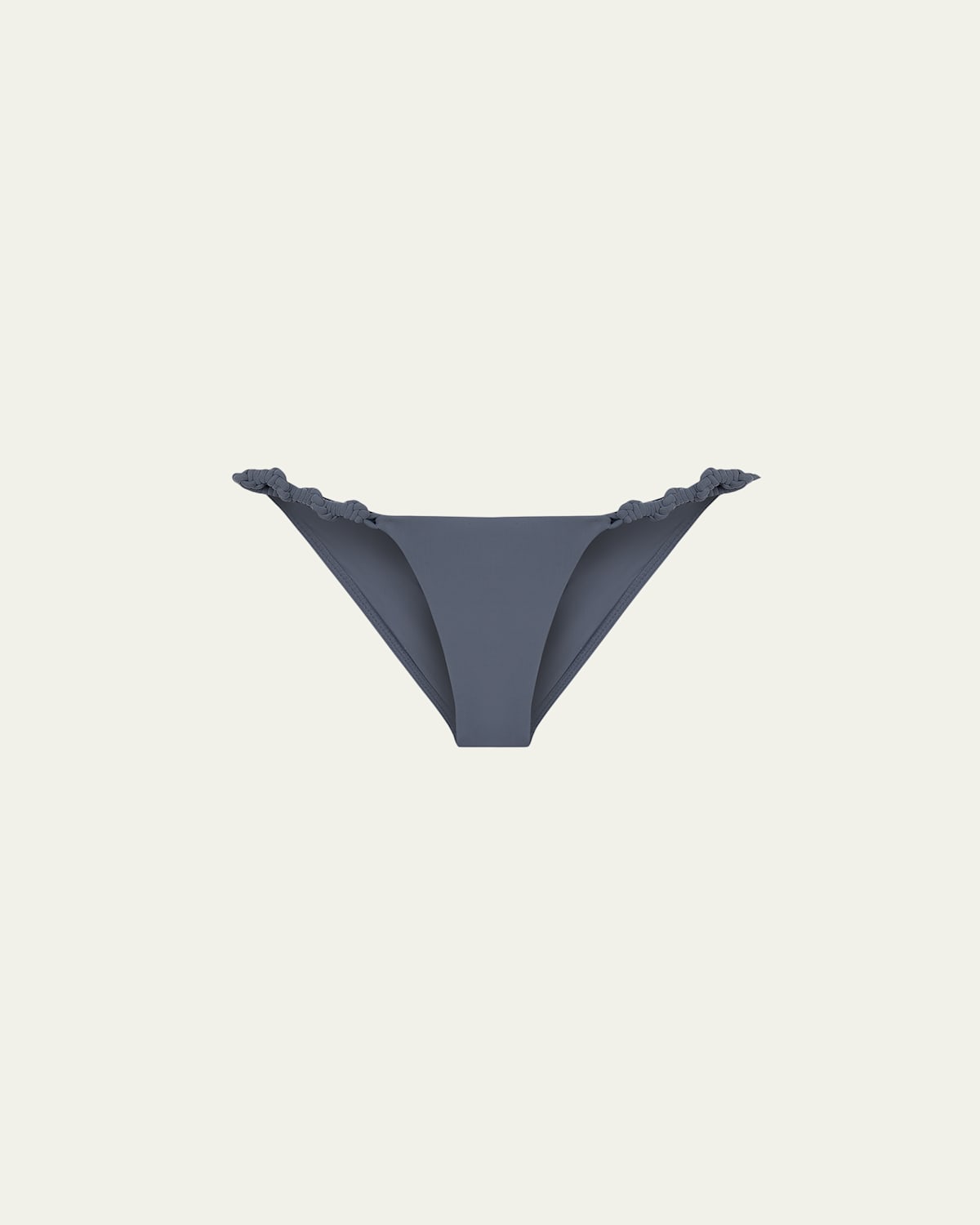 Solid Holly Detail Full Bikini Bottoms