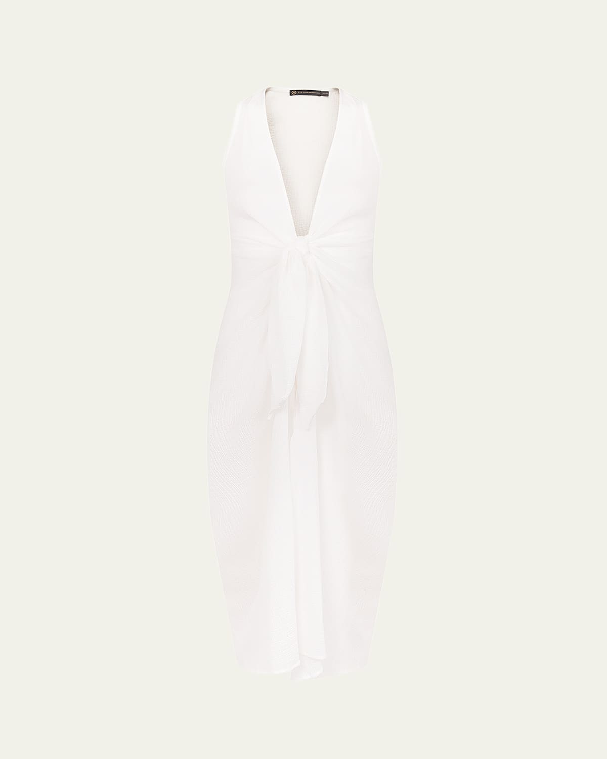 Solid Mita Long Gauze Coverup