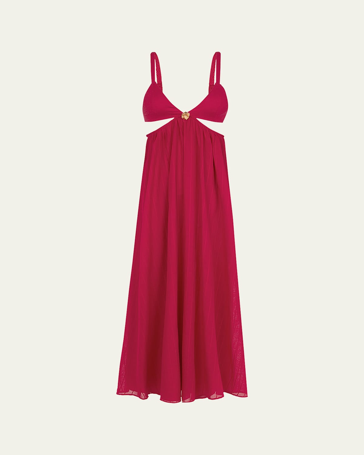 Solid Alissa Cutout Maxi Dress