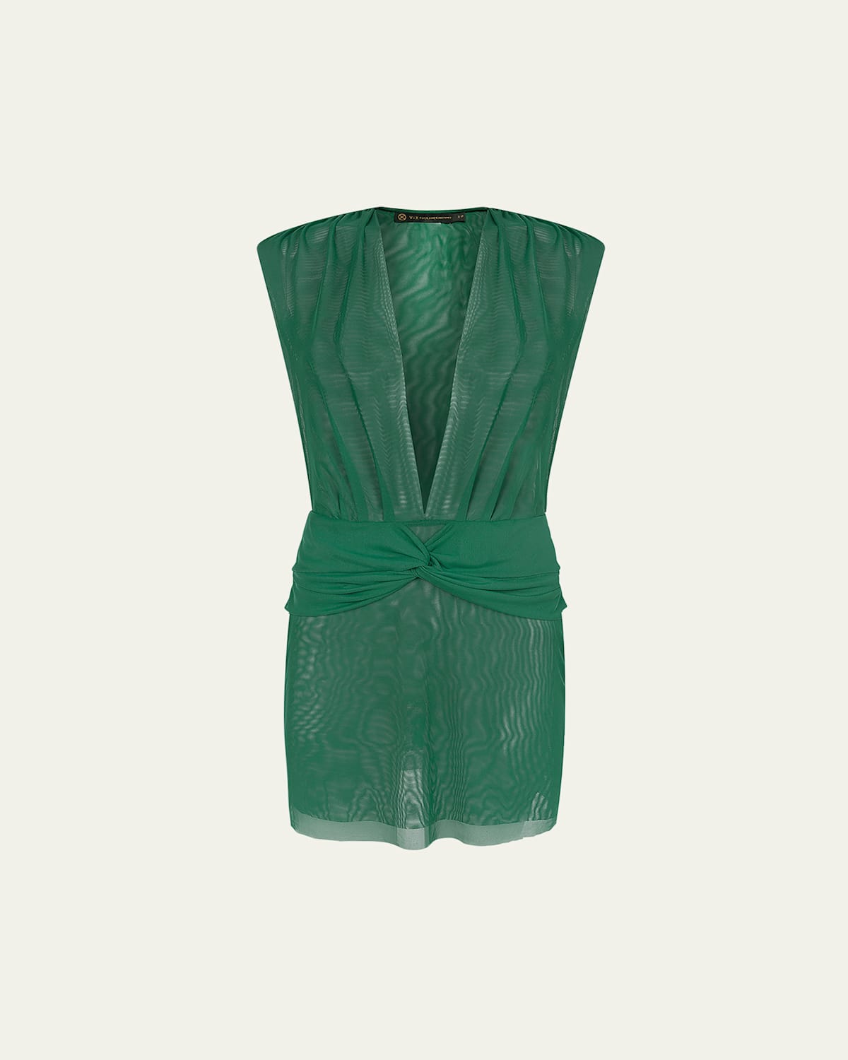 VIX SOLID CINDY SHEER SUN DRESS COVERUP
