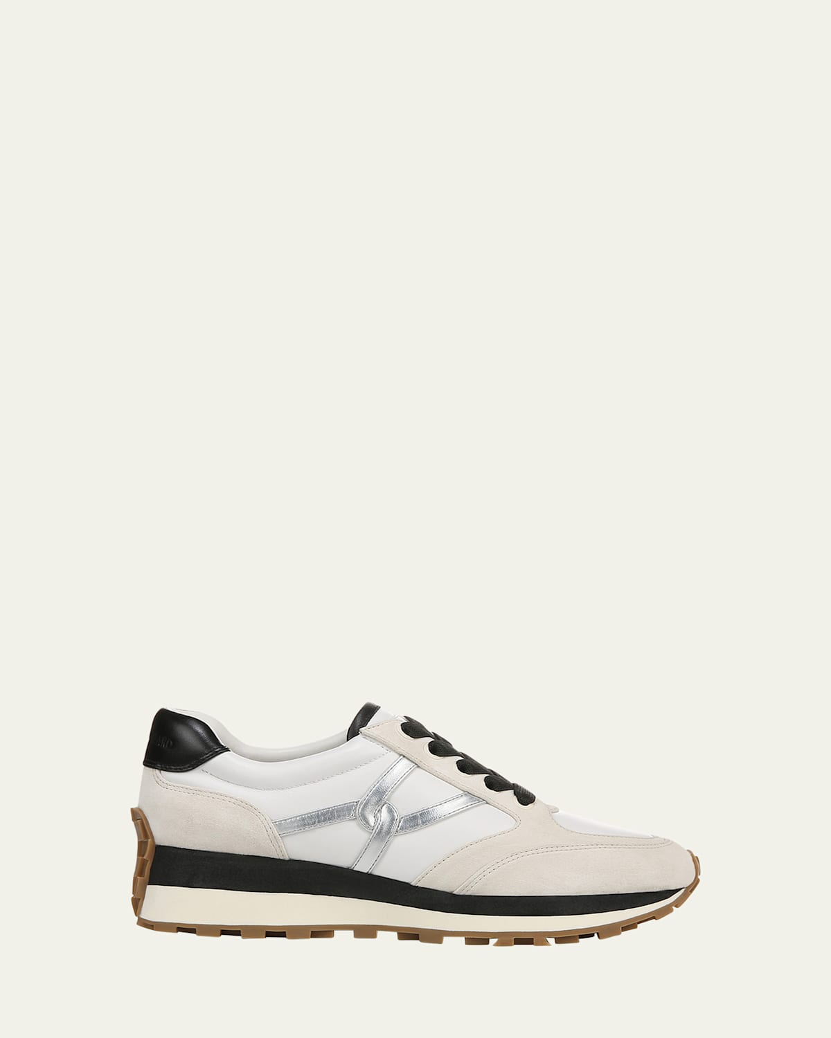 VERONICA BEARD VALENTINA MIXED LEATHER RETRO SNEAKERS 