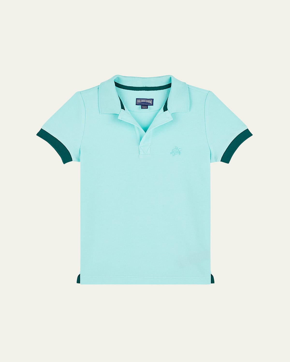 Boy's Organic Cotton Piqué Polo Shirt, Size 2-14