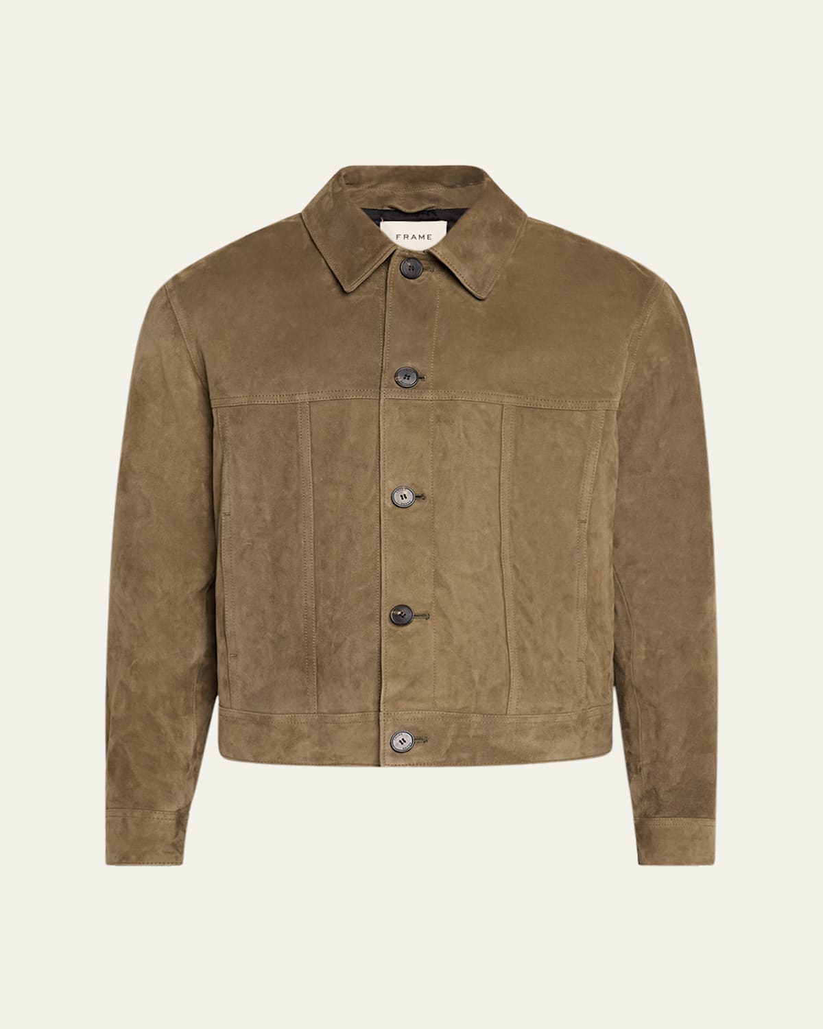 FRAME MEN'S SUEDE TRUCKER JACKET 