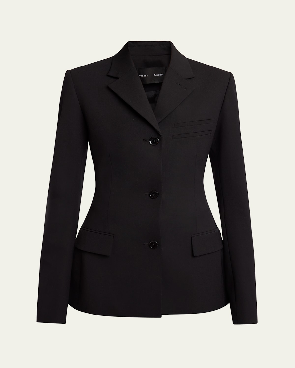 Lark Wool Gabardine Suiting Blazer
