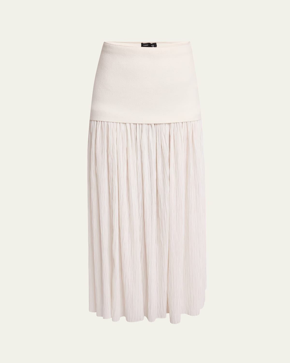 Paige Pleated Crepe Chiffon Skirt