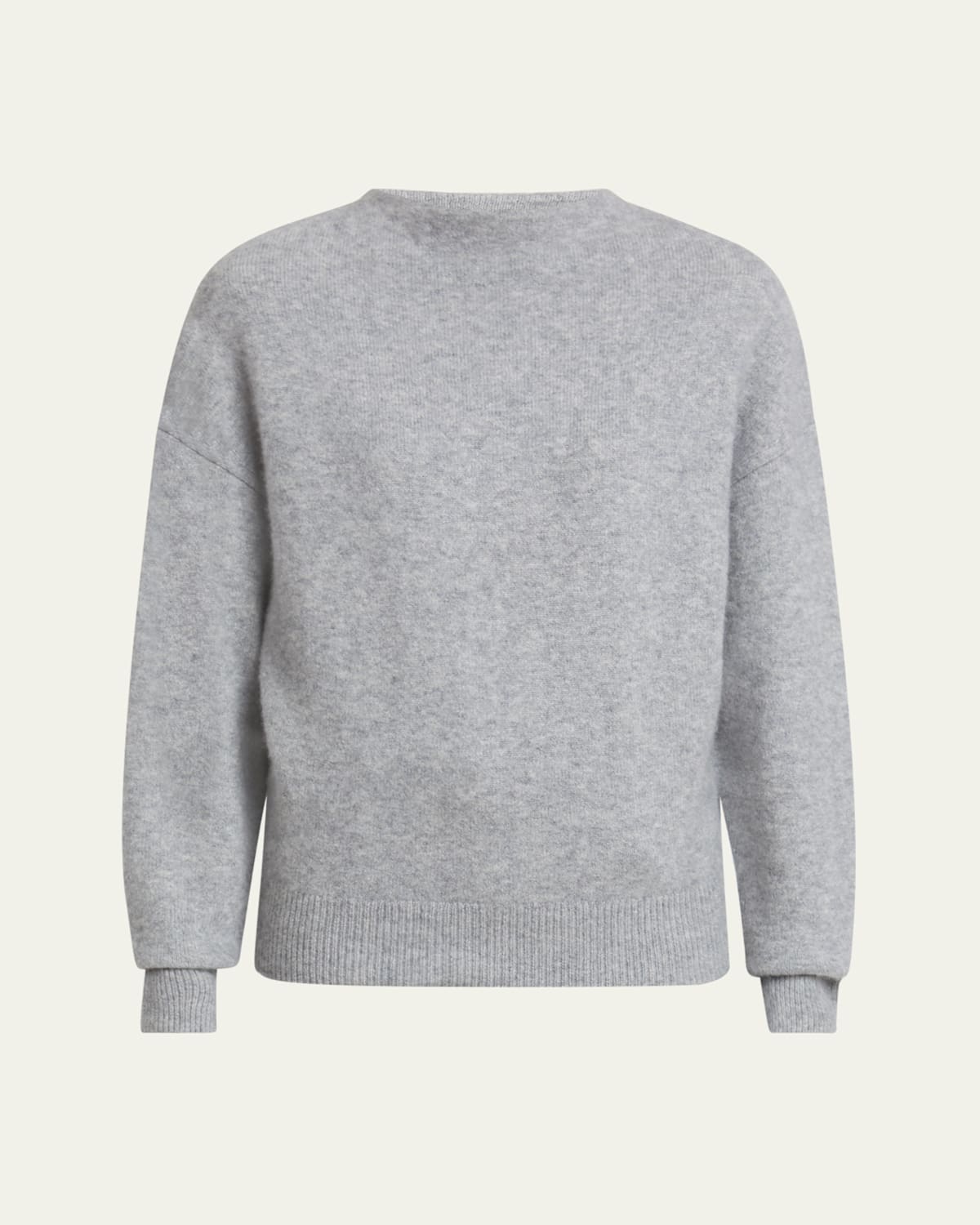 Proenza Schouler Bria Cashmere Silk Top In Grey Melange