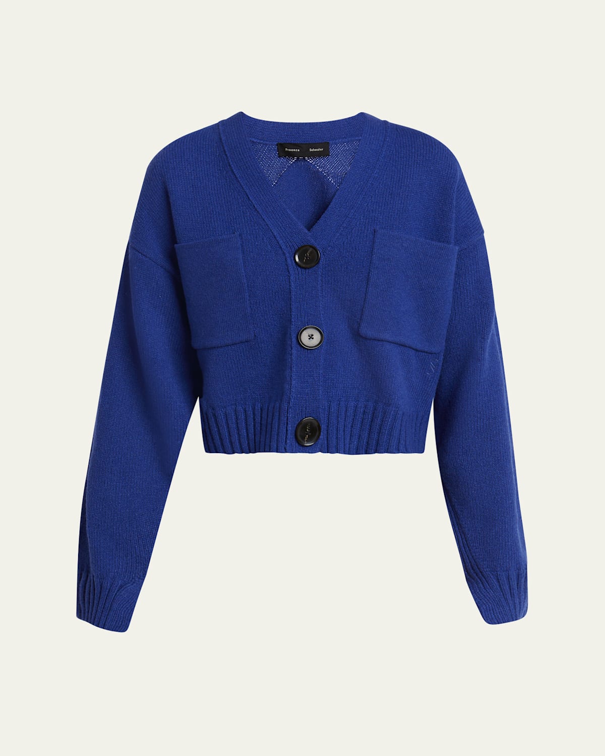 Proenza Schouler Sofia V-neck Eco Cashmere Cardigan In Cobalt