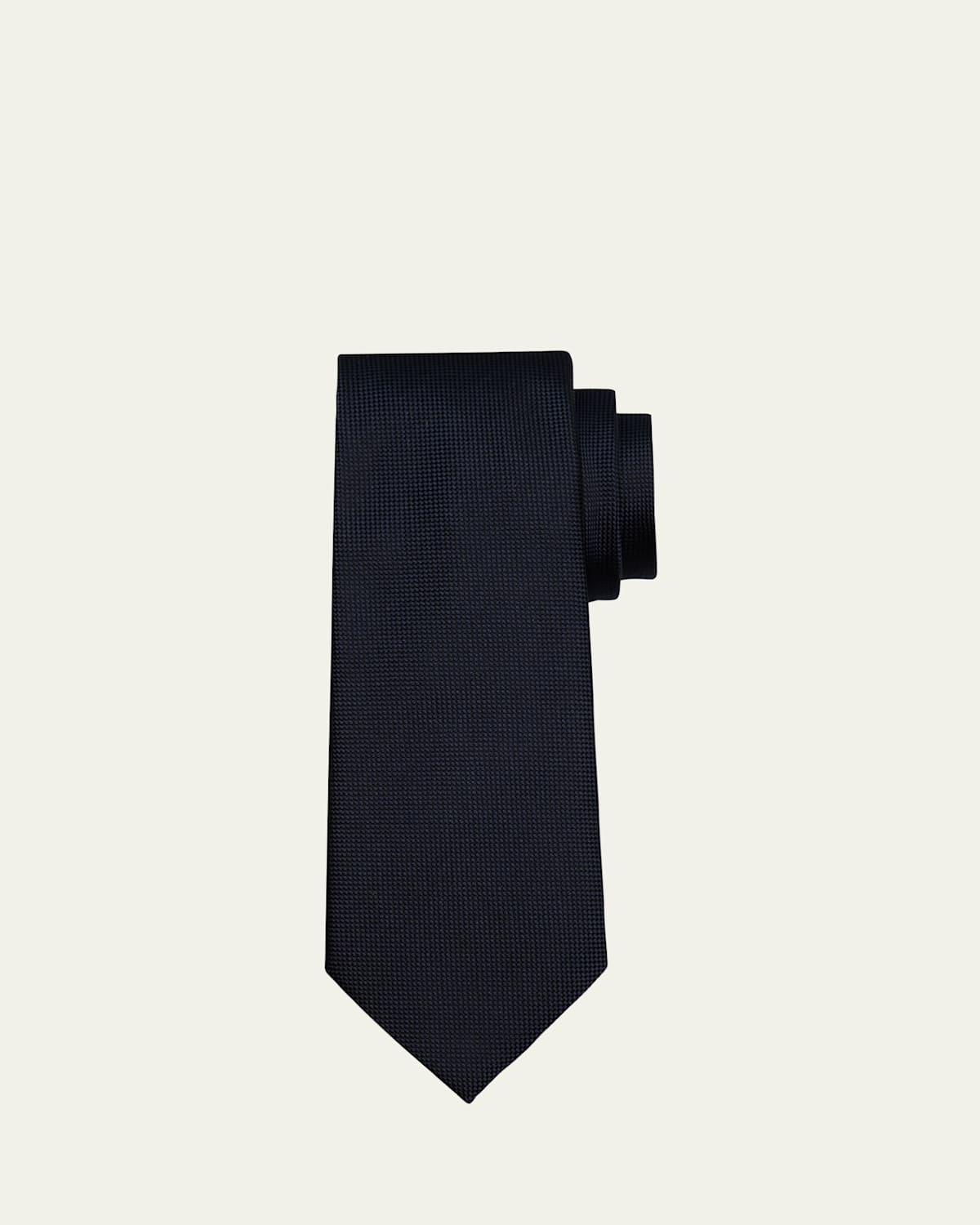 ZEGNA Men's Solid Pindot Silk Tie