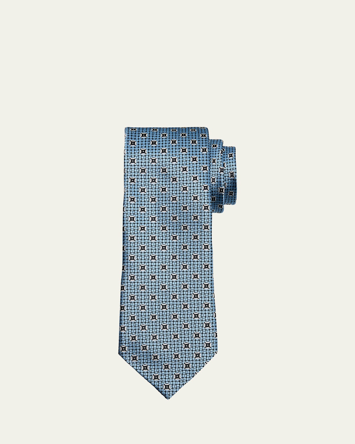 ZEGNA Men's Woven Medallion Tie
