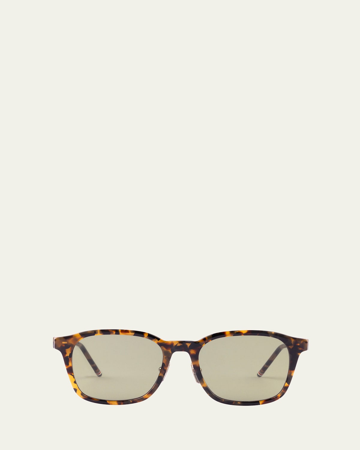 Thom Browne Men's Acetate Rectangle Sunglasses In Dark Brown
