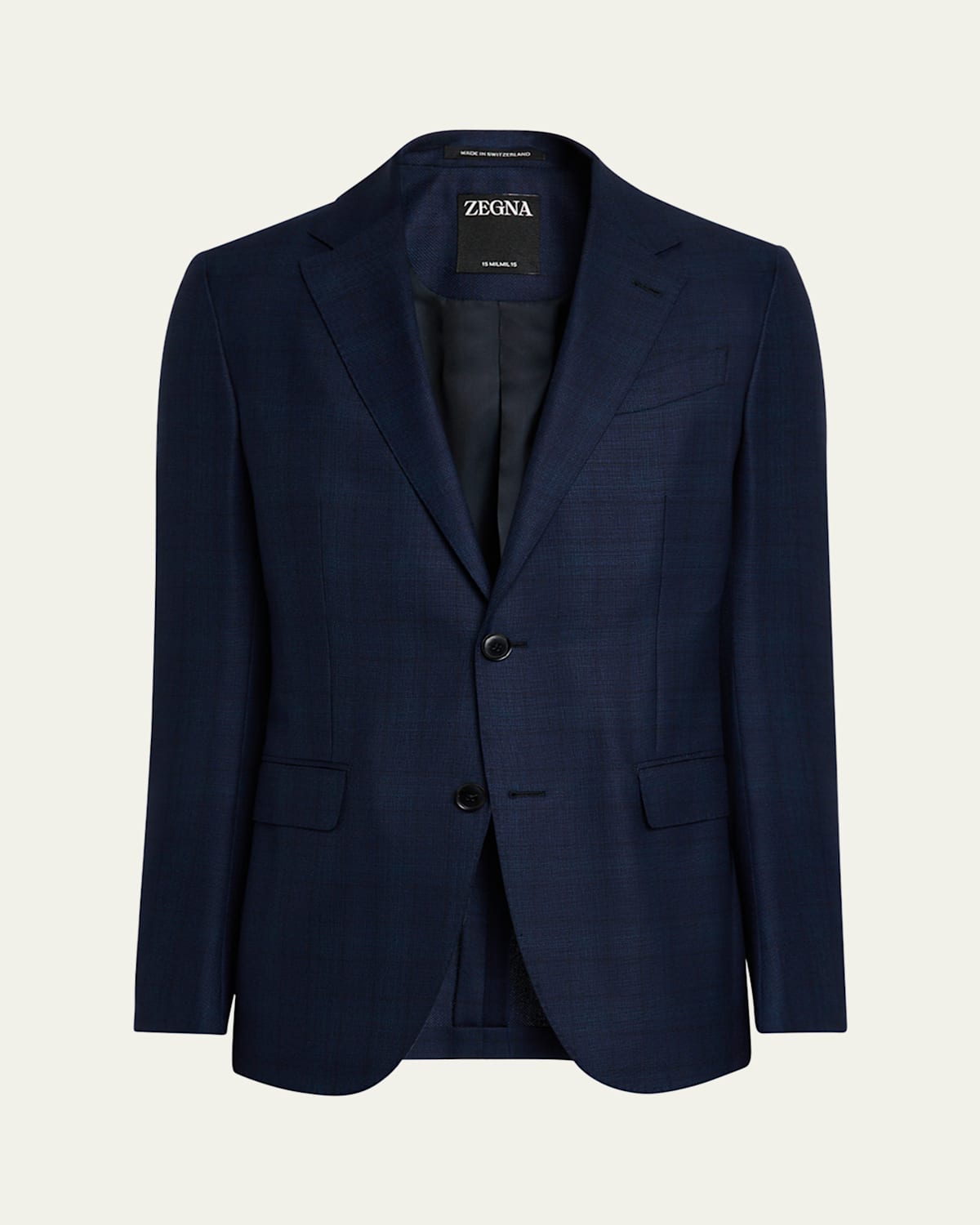 ZEGNA MEN'S PLAID 15MILMIL15 WOOL SPORT COAT 