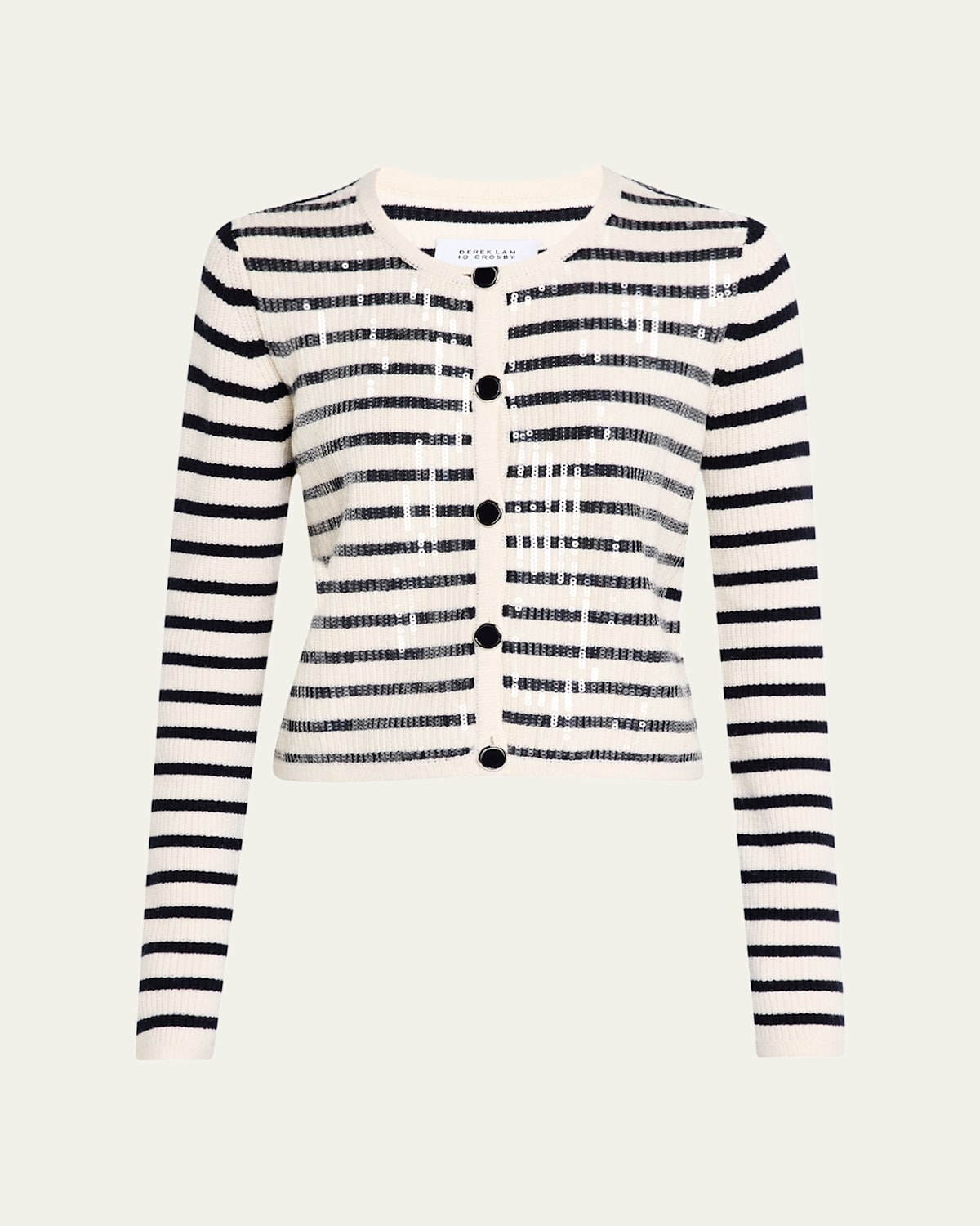 Nebula Sequined Striped Cardigan