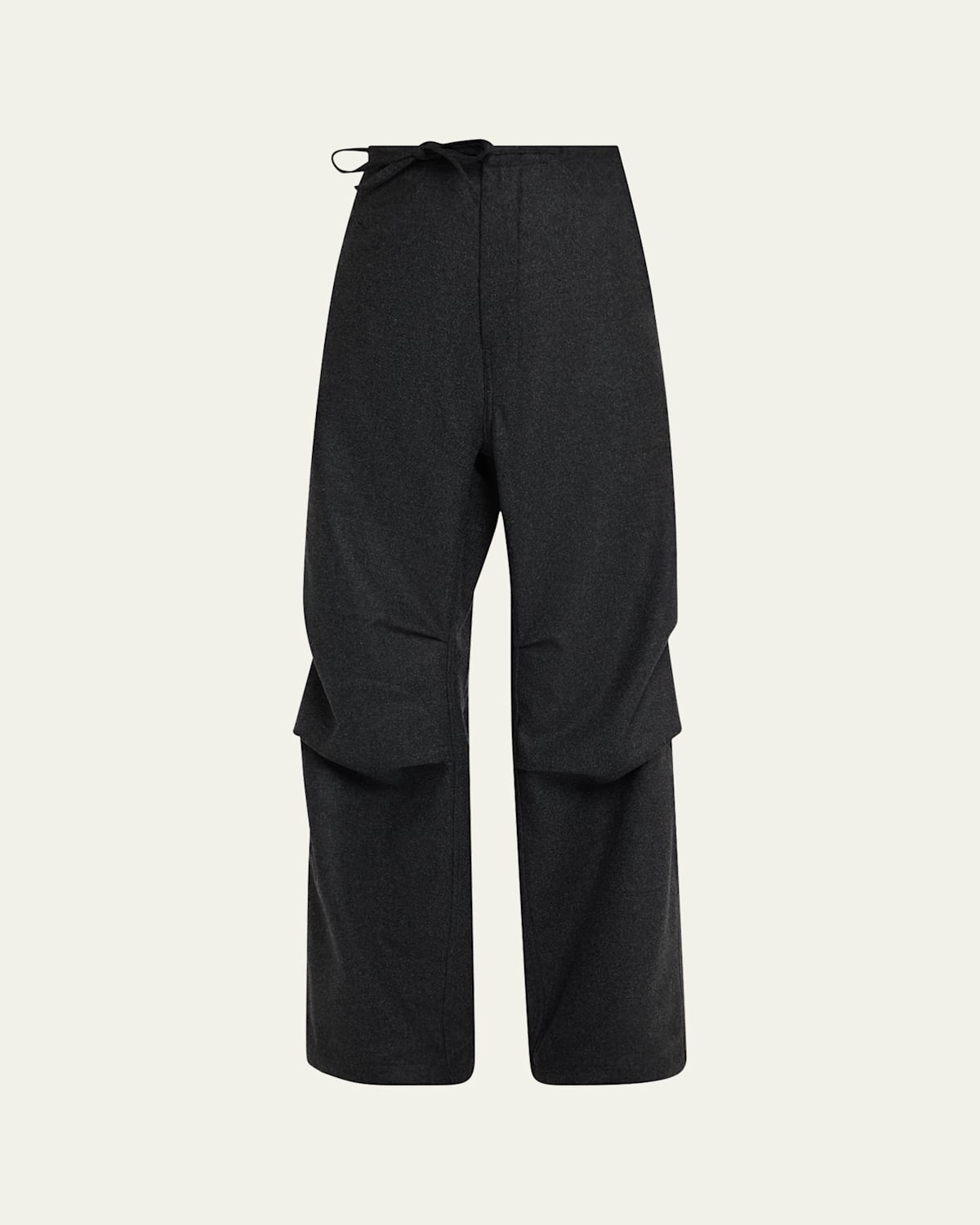 DARKPARK DAISY HEAVY WOOL-TWILL DRAWSTRING PANTS 
