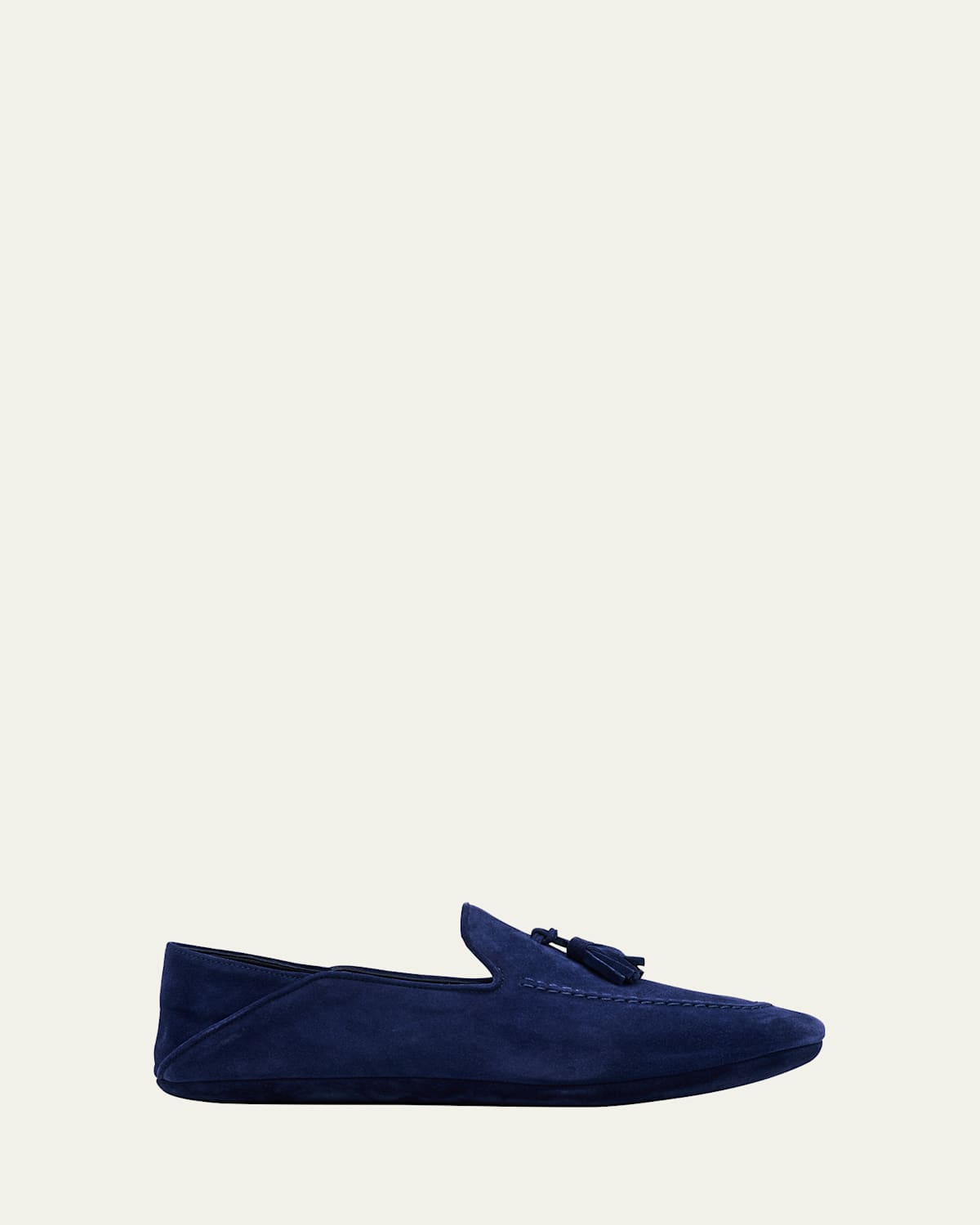 Bergdorf Goodman Men's Suede Tassel Home Slippers In Sky