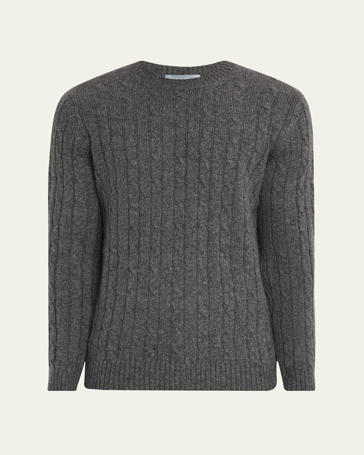 Men's Cashmere Cable Knit Crewneck Sweater